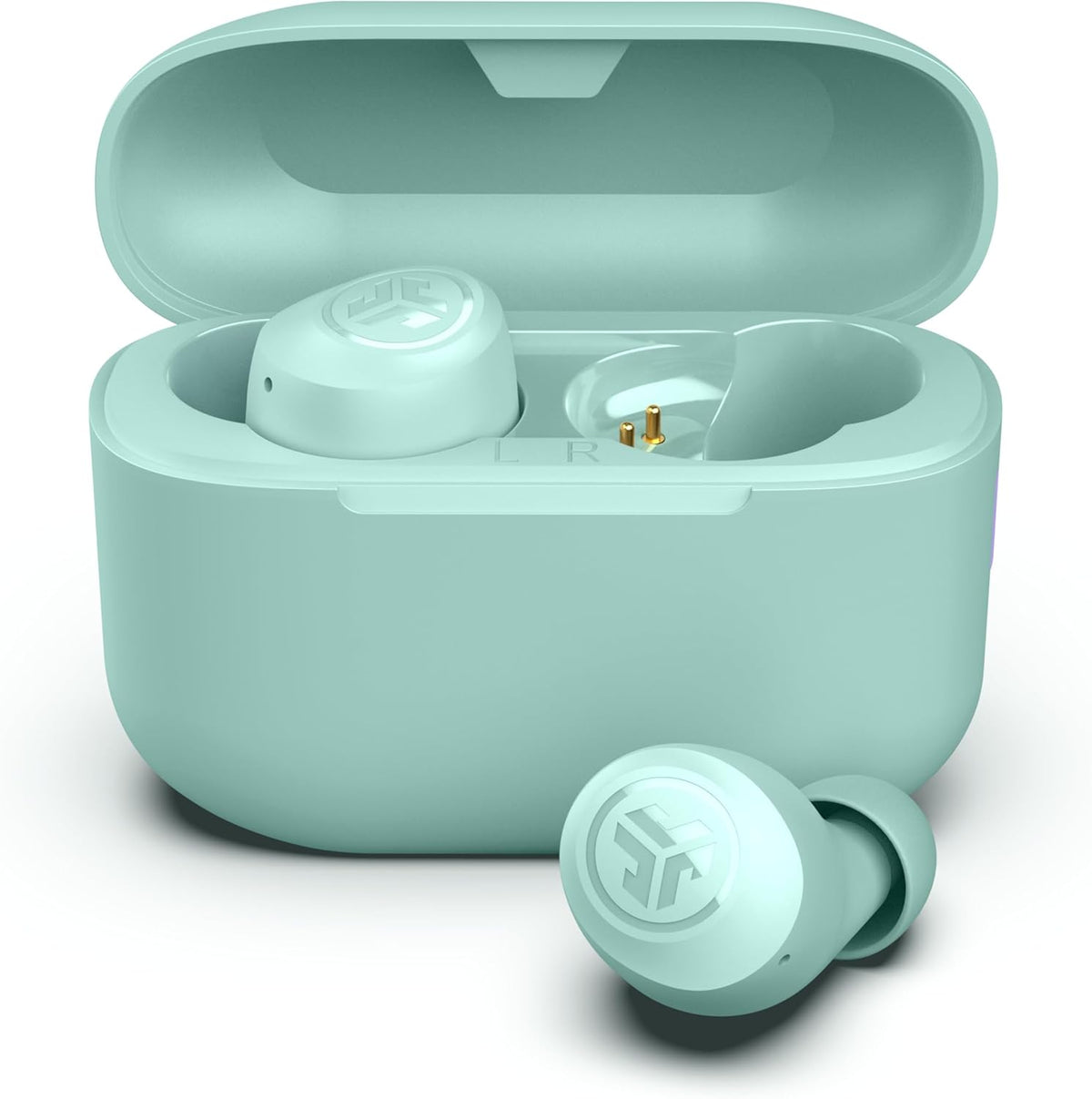 JLab Go Air Pop+ Earbuds, Dual Connect, EQ3 Sound, Mint Green