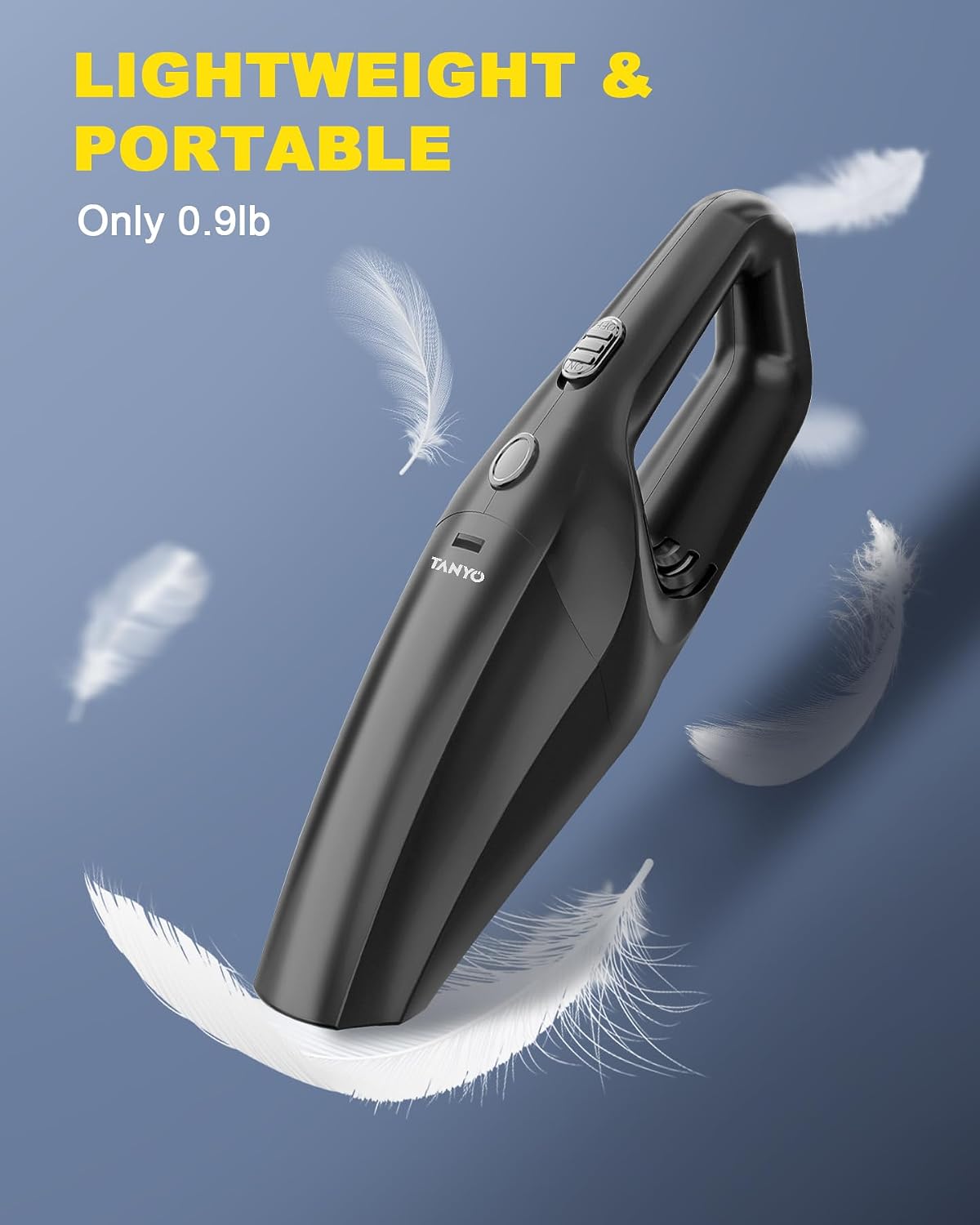 TANYO Handheld Car Vacuum Cordless, 8000PA High Power, for Car Home Office