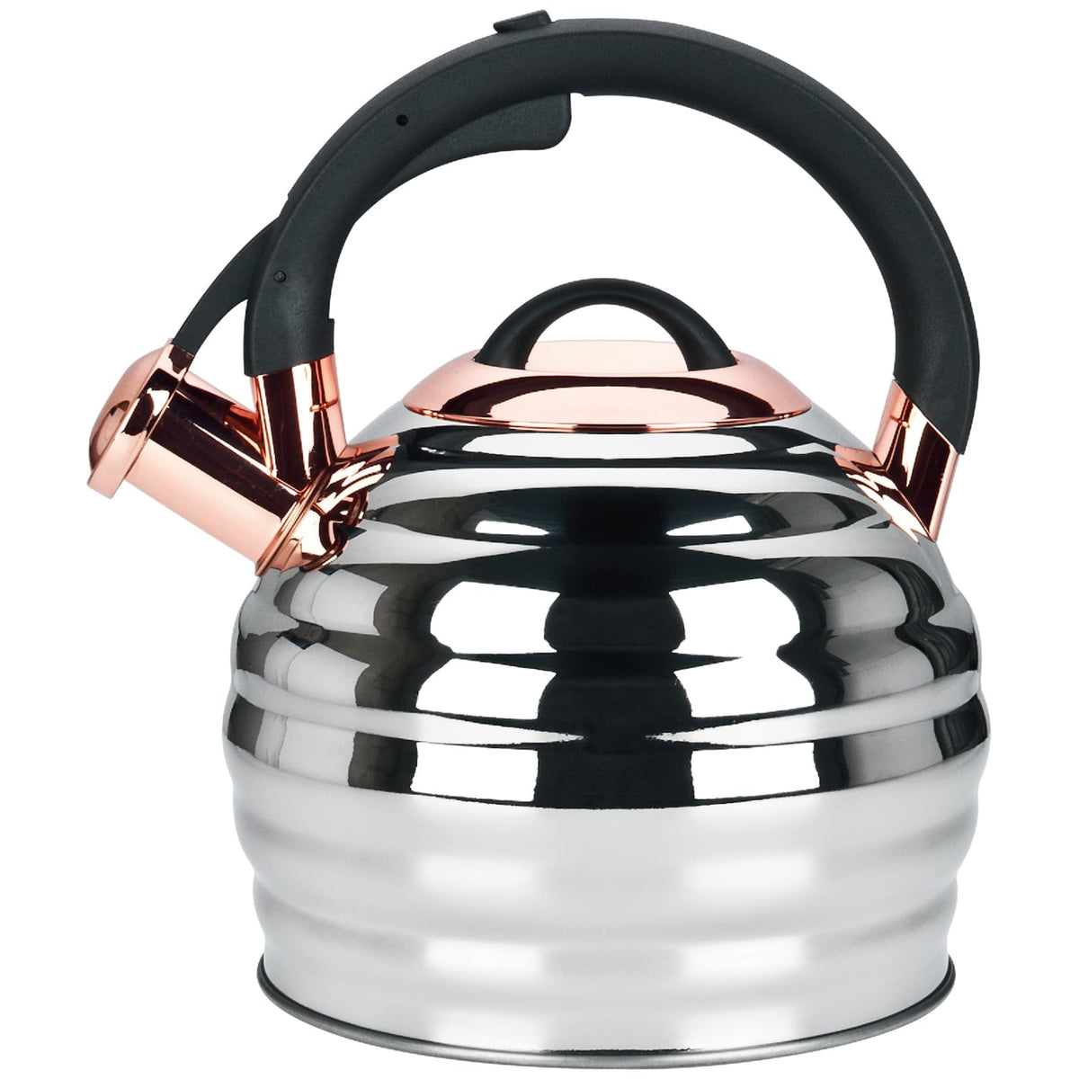 Tea Kettle for Stove Top Whistling Teapot, 3.2Q Tea Pot Stainless Steel Teakettle with Heat Proof Ergonomic Handle