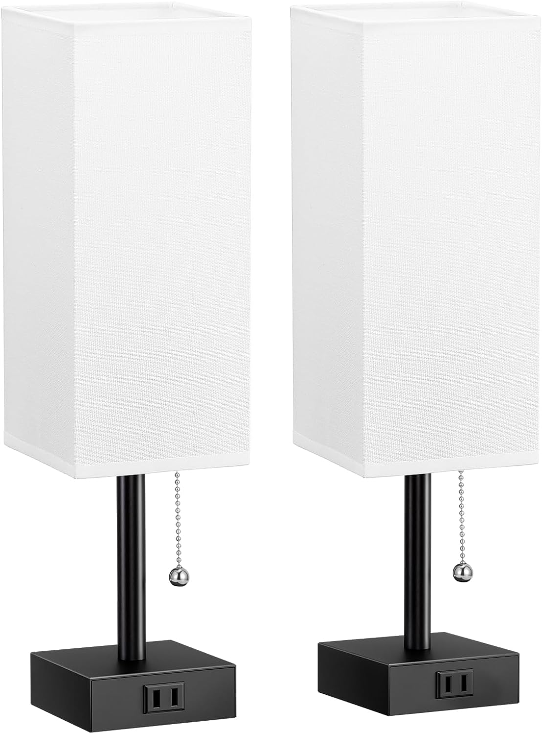 Fenmzee Bedside Lamp for Bedroom Set of 2 - Small Table Lamp for Nightstand