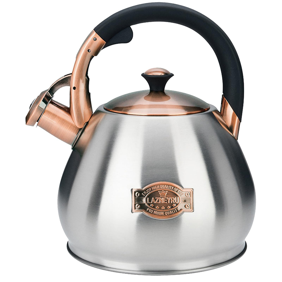 Tea Kettle for Stove Top Whistling Teapot, 3.2Q Tea Pot Stainless Steel Teakettle with Heat Proof Ergonomic Handle