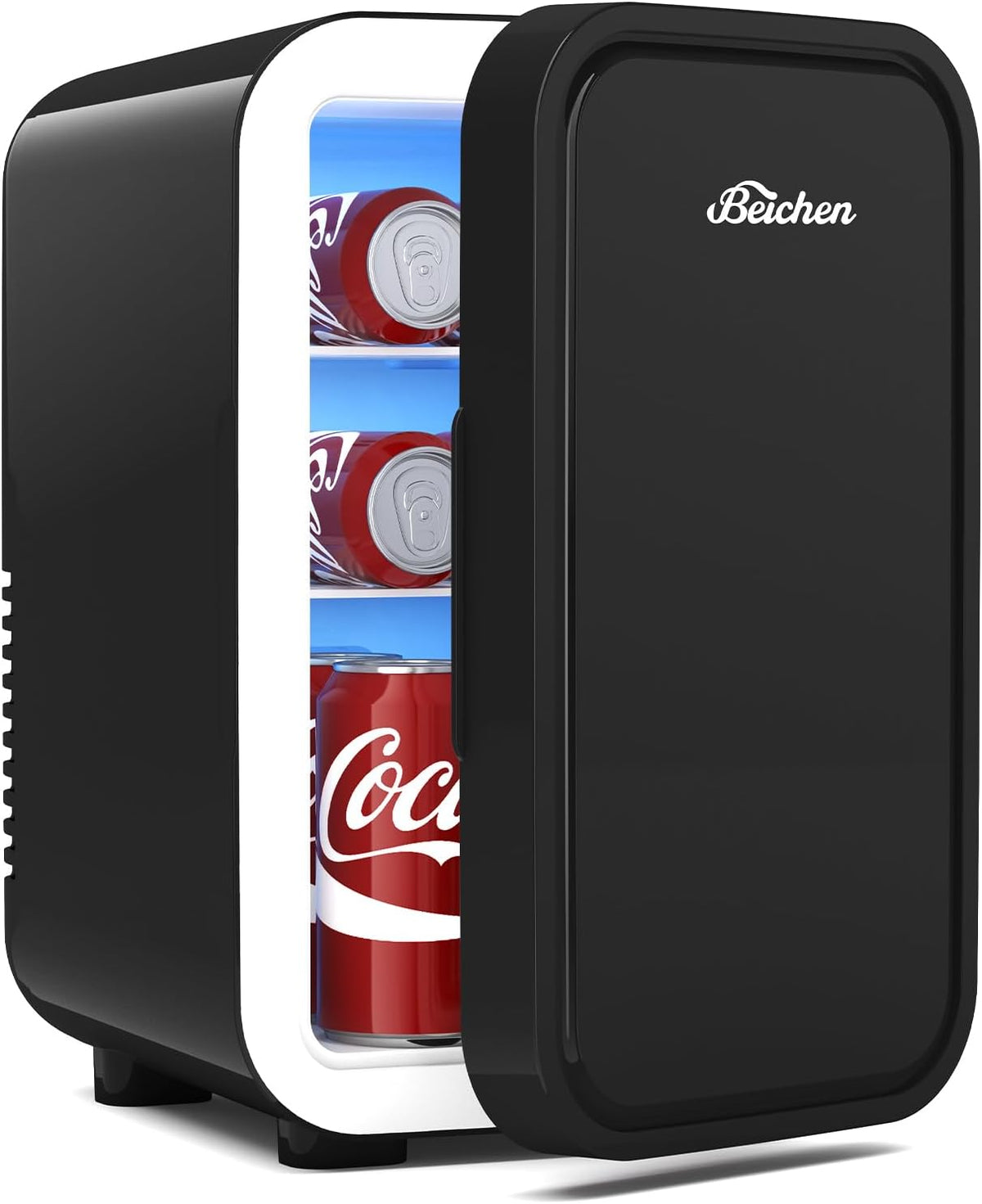 Mini Fridge,6 Liter / 8 Can Small Fridge for Bedroom, Car, Office