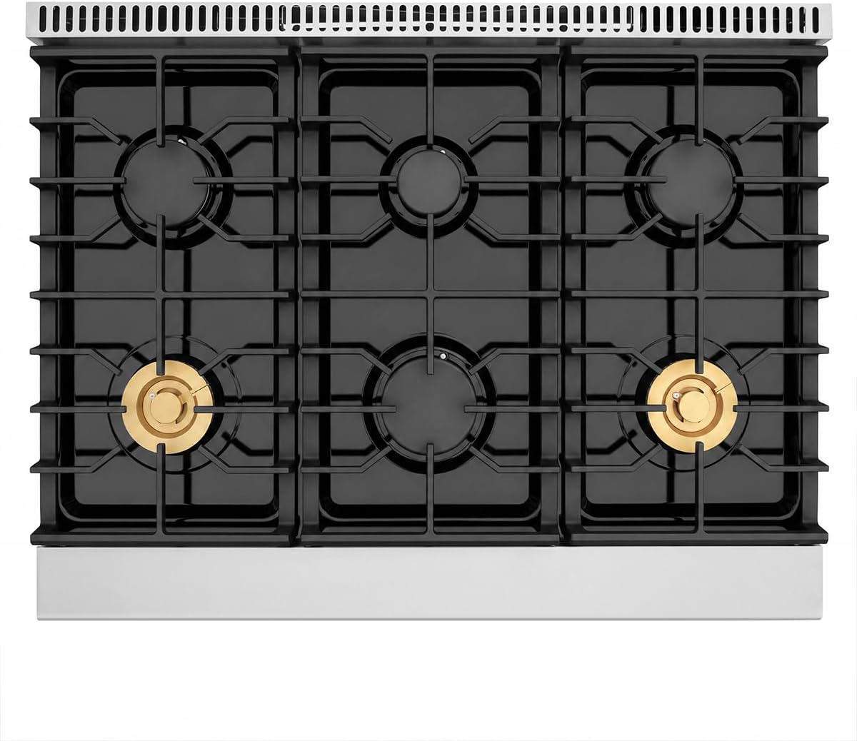 Tilt Panel 36" Natural Gas Range with 6.2 cu ft True Convection Oven (Red)