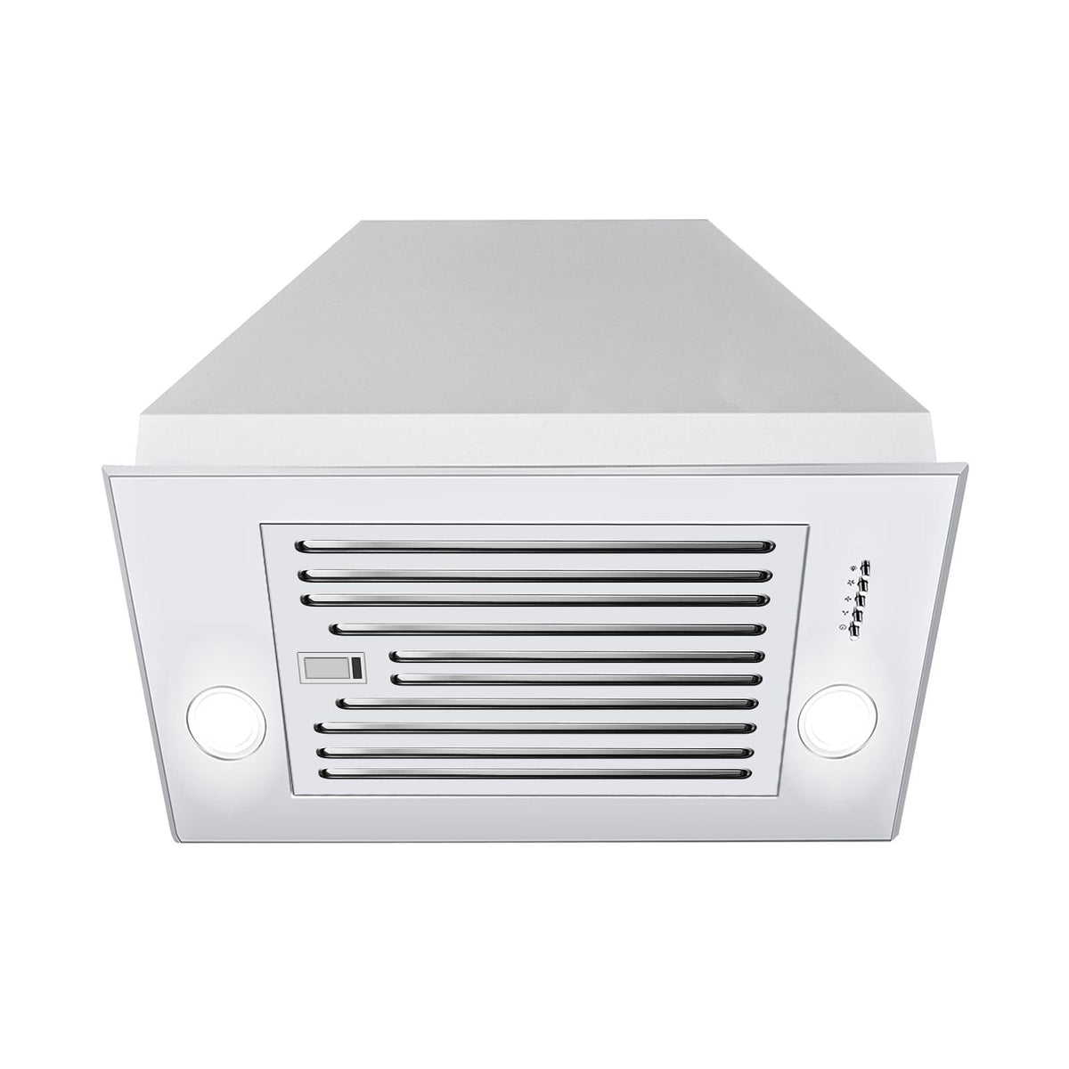 Range Hood Insert 30 inch,Stainless Steel Kitchen Vent Hood 600CFM,Built-in Kitchen Stove Hood w/Front Button Controls and Front LED Lights,Baffle Filters,Ducted/ductless Convertible Duct