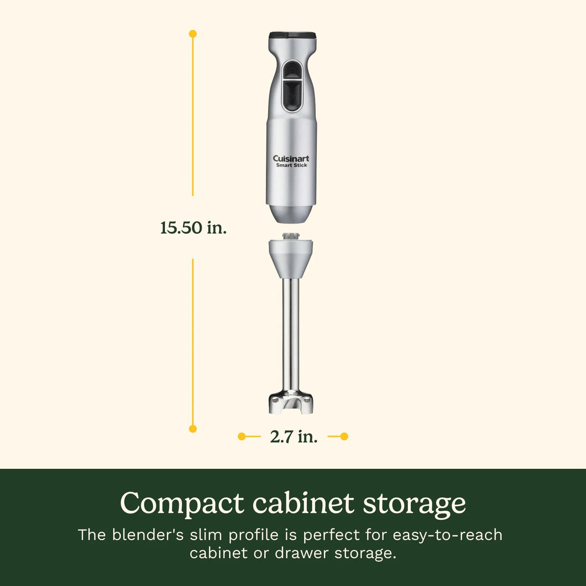 Cuisinart Smart Stick Two-Speed Corded Hand Blender, Powerful Immersion Blender with 300-Watt Motor Blends Shakes, Smoothies, Puree, Baby Food, Soups & Sauces, CSB-175RP1, Red