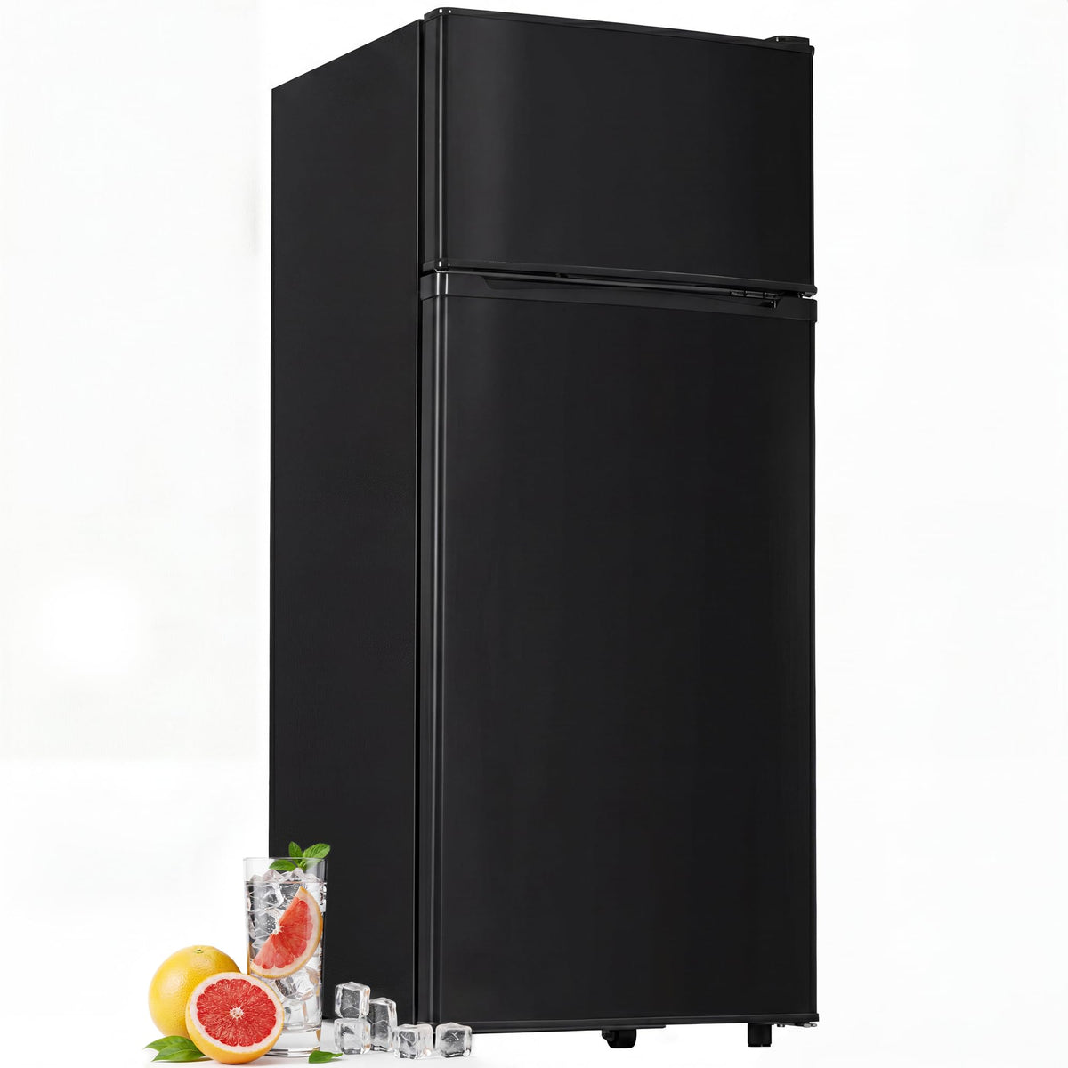 4.5cf Mini Fridge for Dorm/Office Quiet 2-Door Adjustable