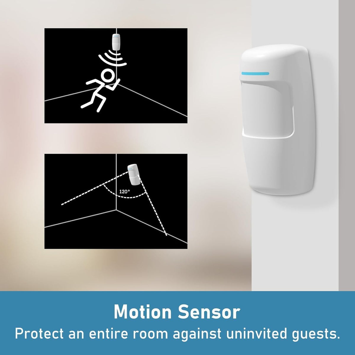 WiFi Door Alarm System, 8-Piece DIY Wireless Alarm Kit with Door Sensors