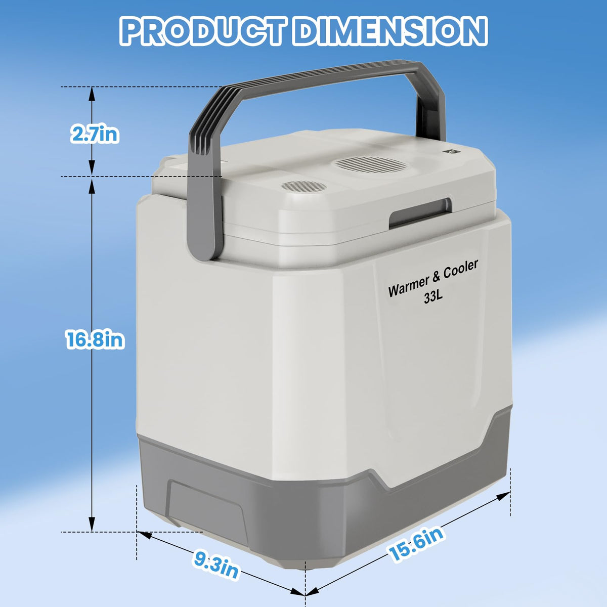 Garvee Electric Cooler & Warmer 35 Quart (33 L), Blue