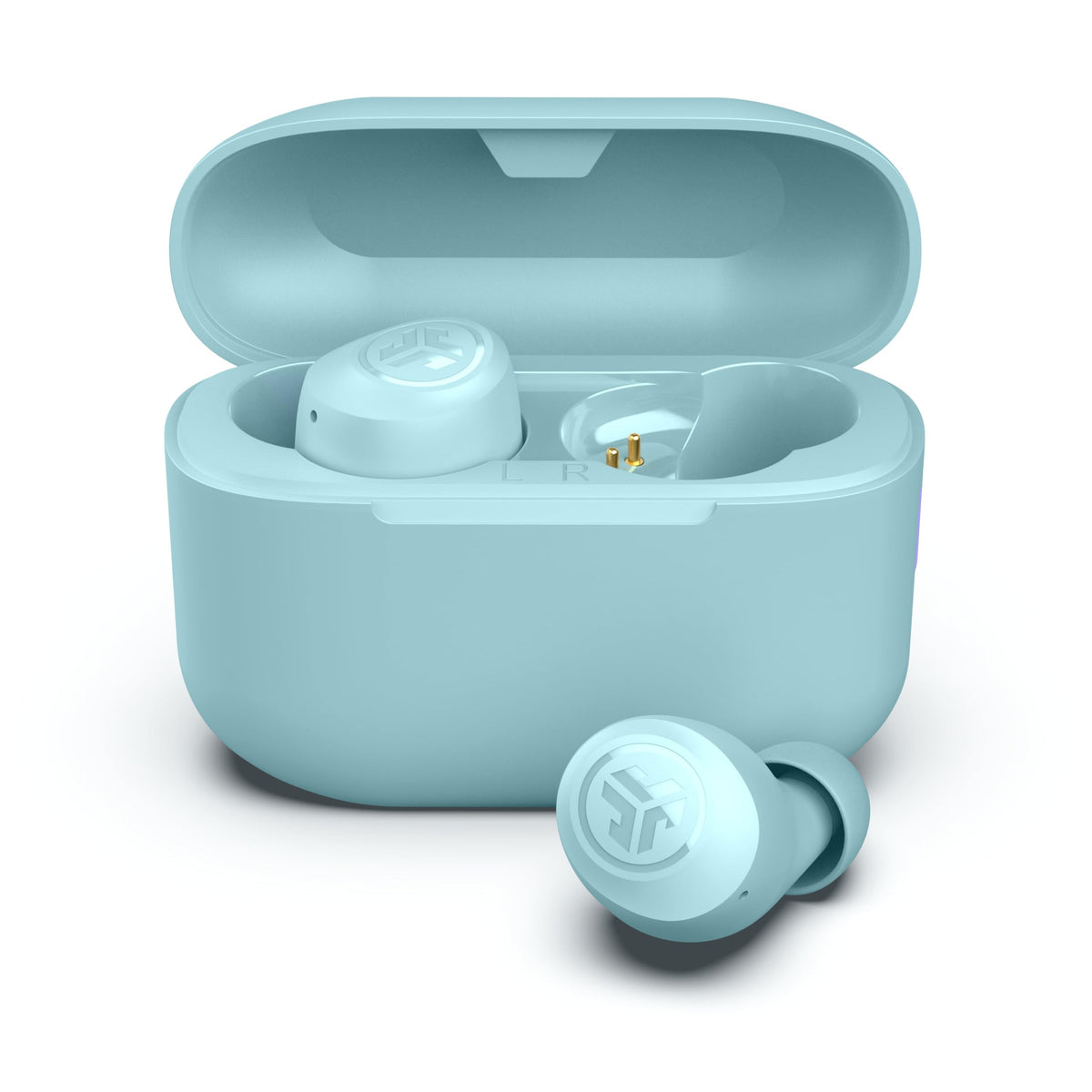 JLab Go Air Pop+ Earbuds, Dual Connect, EQ3 Sound, Mint Green