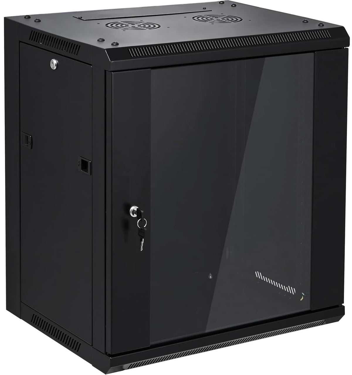 6U Wall Mount Server Cabinet Network Rack Enclosure Locking Glass Door by NETECABLE