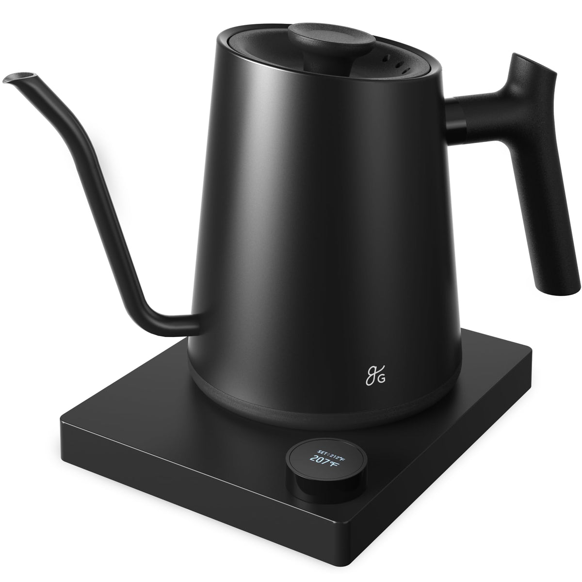 Greater Goods Gooseneck Electric Kettle, 1200W Temperature Control, 0.8L