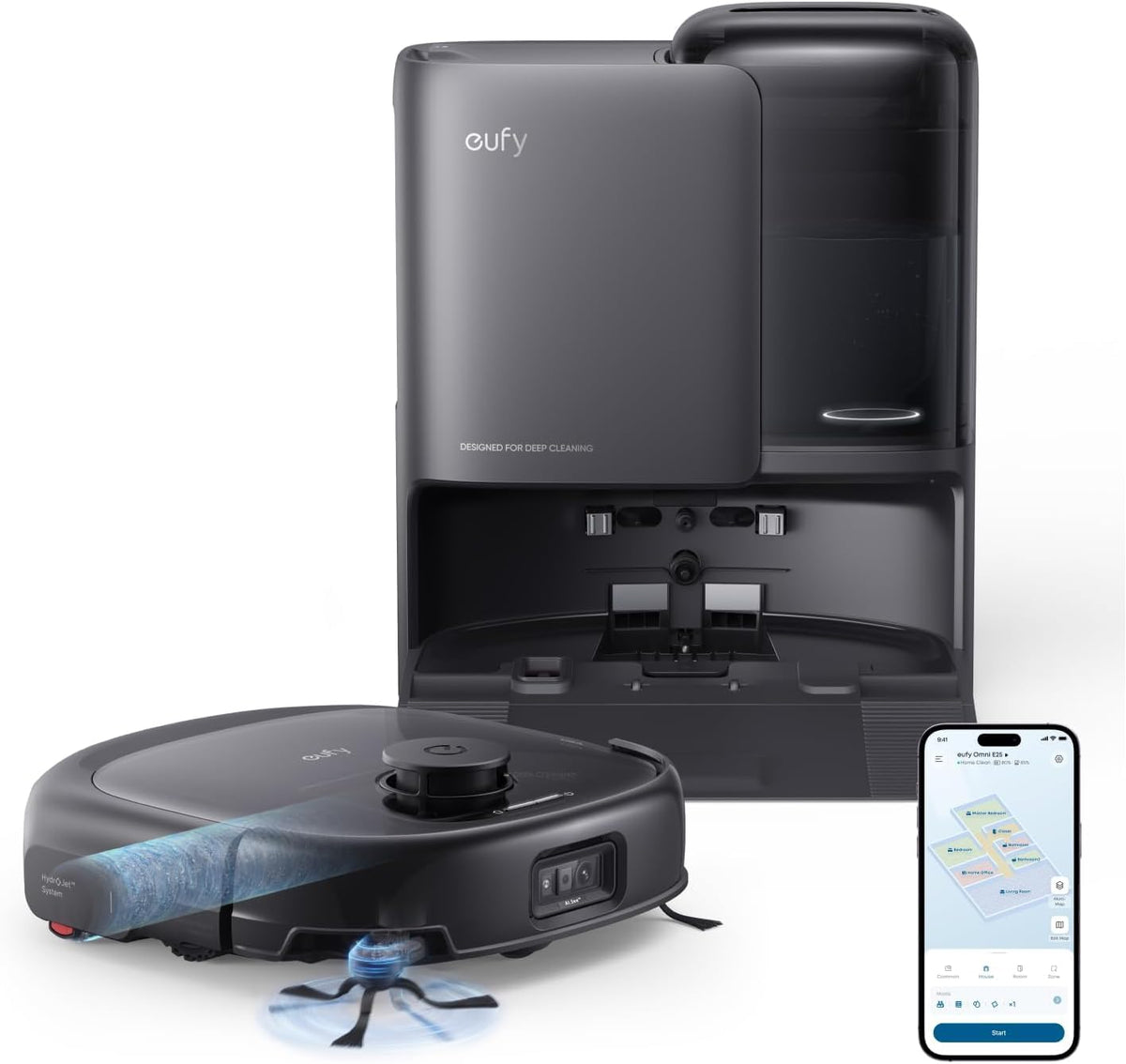 eufy Certified Like-New BoostIQ RoboVac 11S MAX Robot Vacuum Cleaner, Super-Thin, Powerful Suction, Quiet, Self-Charging, Cleans Hard Floors to Medium-Pile Carpets, Black (Renewed)
