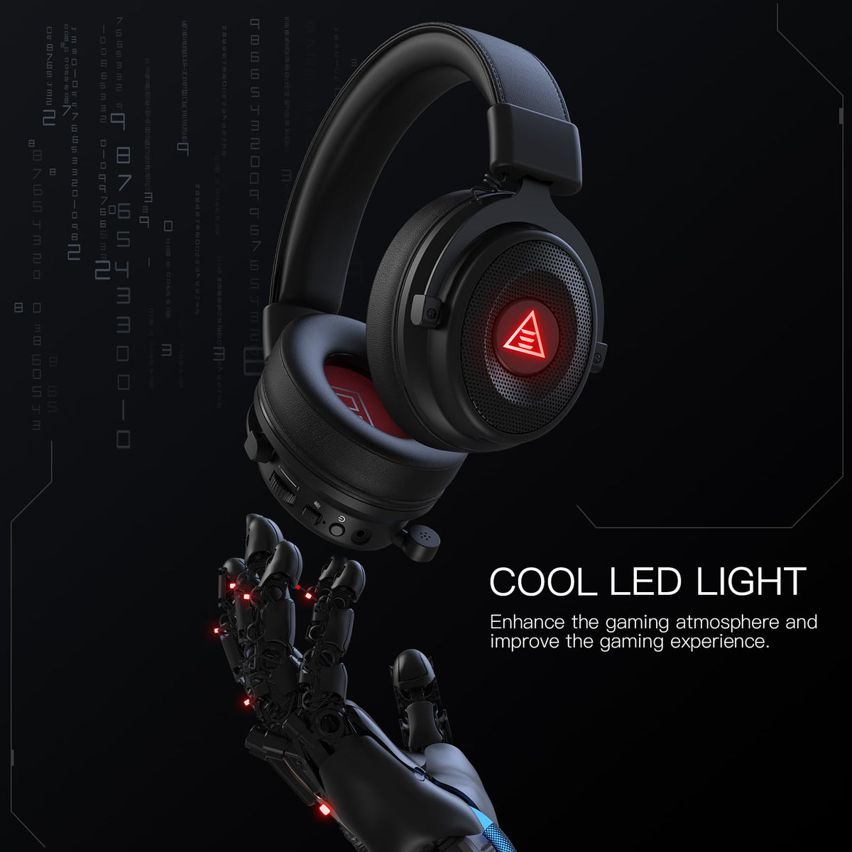 EKSA E900 Pro USB Gaming Headset for PC, 7.1 Surround Sound, 50MM Driver