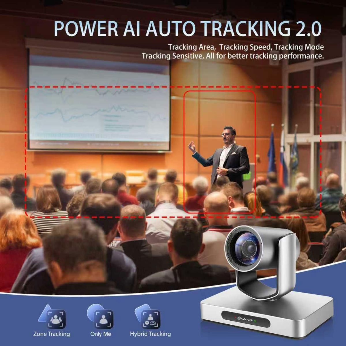 4K HDMI PTZ Camera NDI with 12X, SDI AI AUTO Tracking PTZ Camera with IP Live Streaming for Church Worship Live Events, PoE Support(AV4KN Silver)