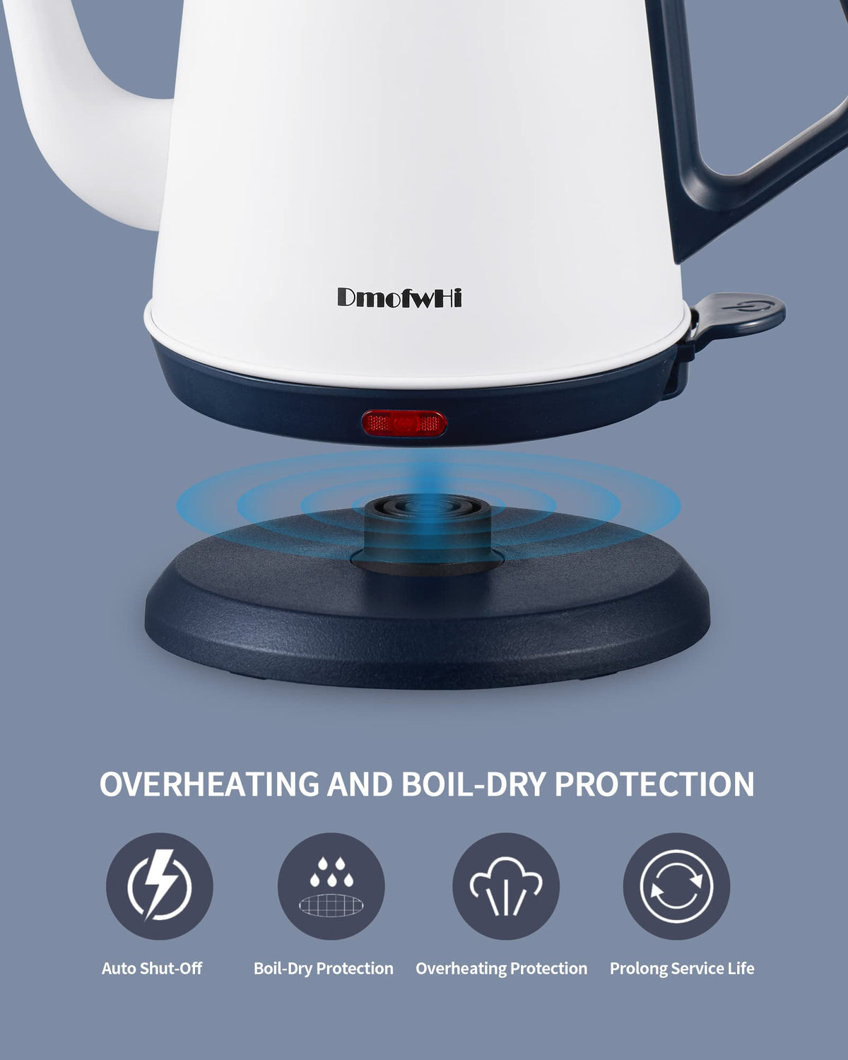 DmofwHi Gooseneck Electric Kettle(1.0L), 100% Stainless Steel BPA Free Classic Pour Over Coffee Kettle | Tea Kettle - Green