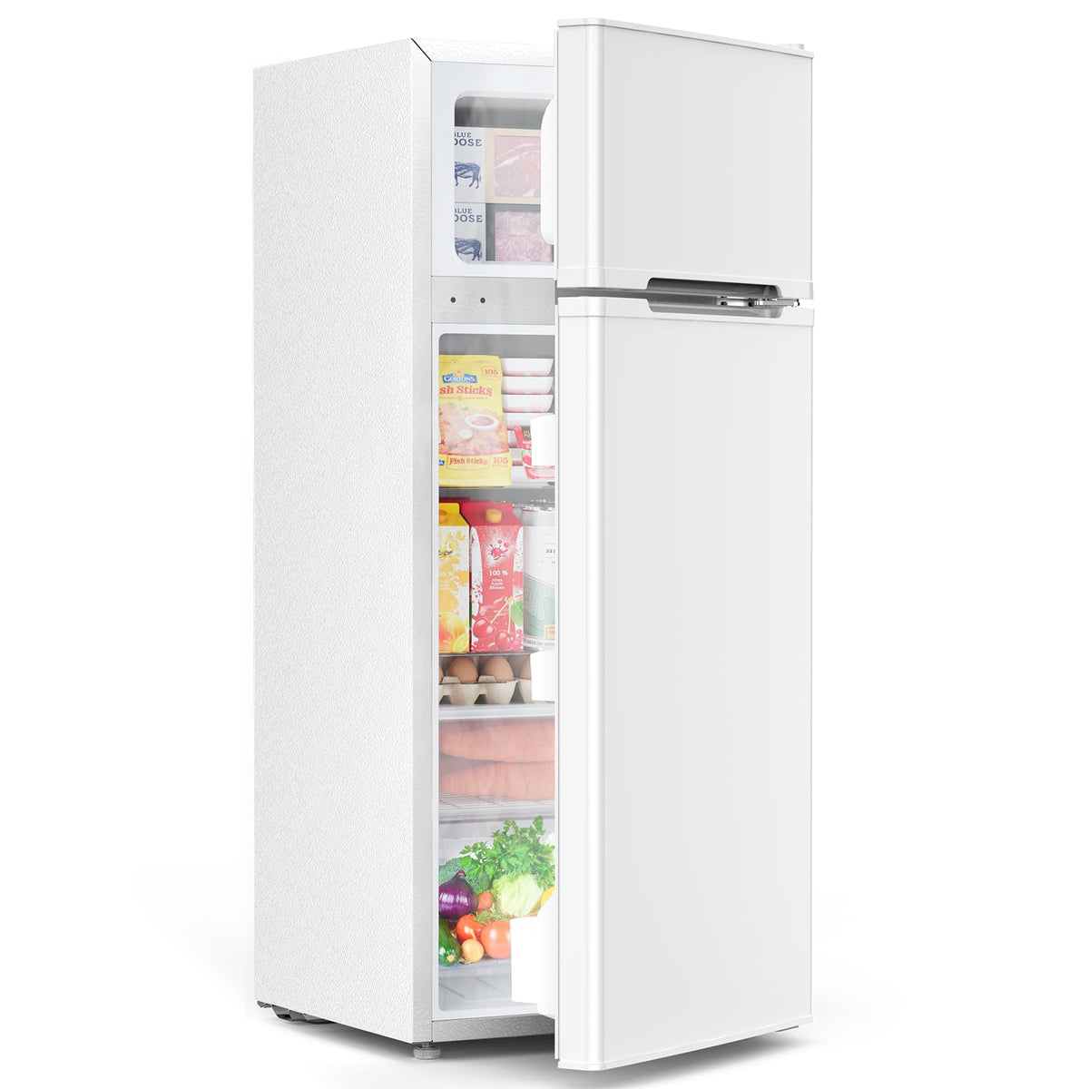 COWSAR 4.5 Cu.Ft Mini Fridge With Freezer for Bedroom Office, Black