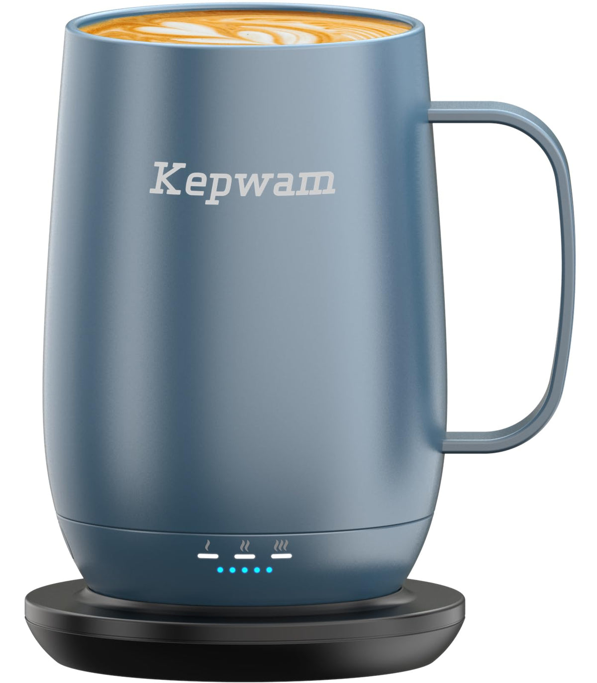 Kepwam Self-Heating Coffee Mug T2, 16oz Electric Heated Mug Hot Up to 149℉