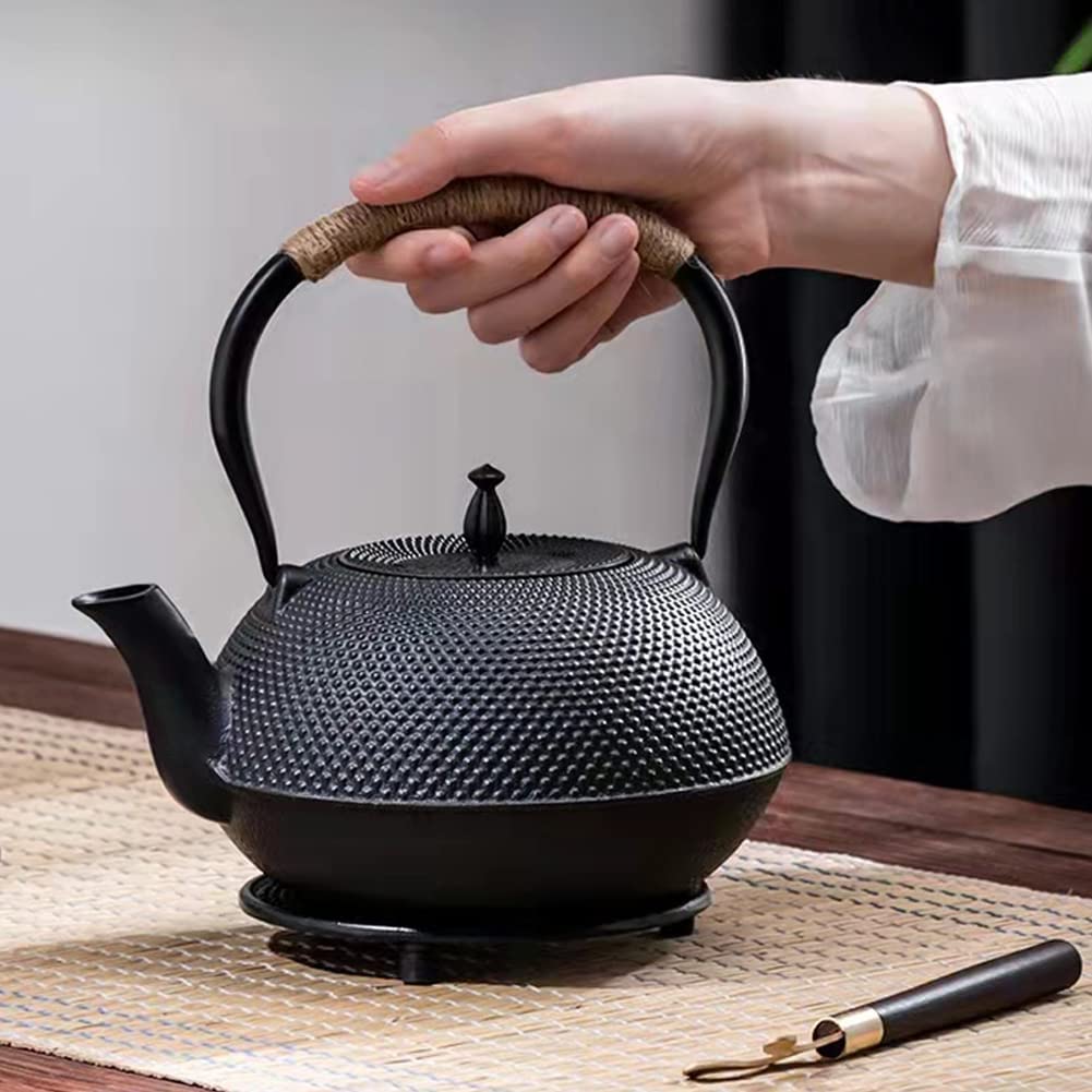 Japanese Tetsubin Tea Kettle Cast Iron Teapot with Stainless Steel Infuser 30 oz/900 ml