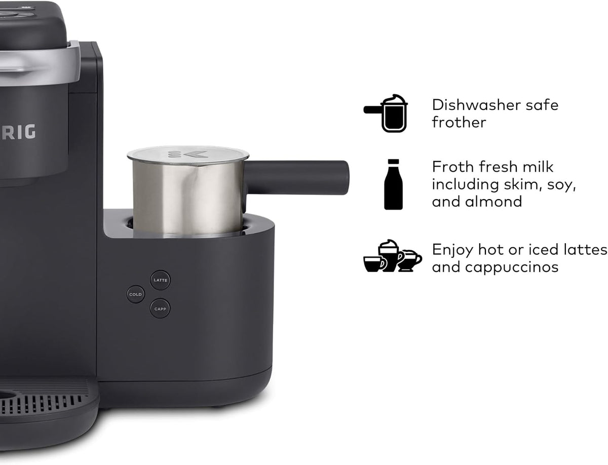 Keurig K-Cafe Single-Serve K-Cup Coffee Maker, Dark Charcoal