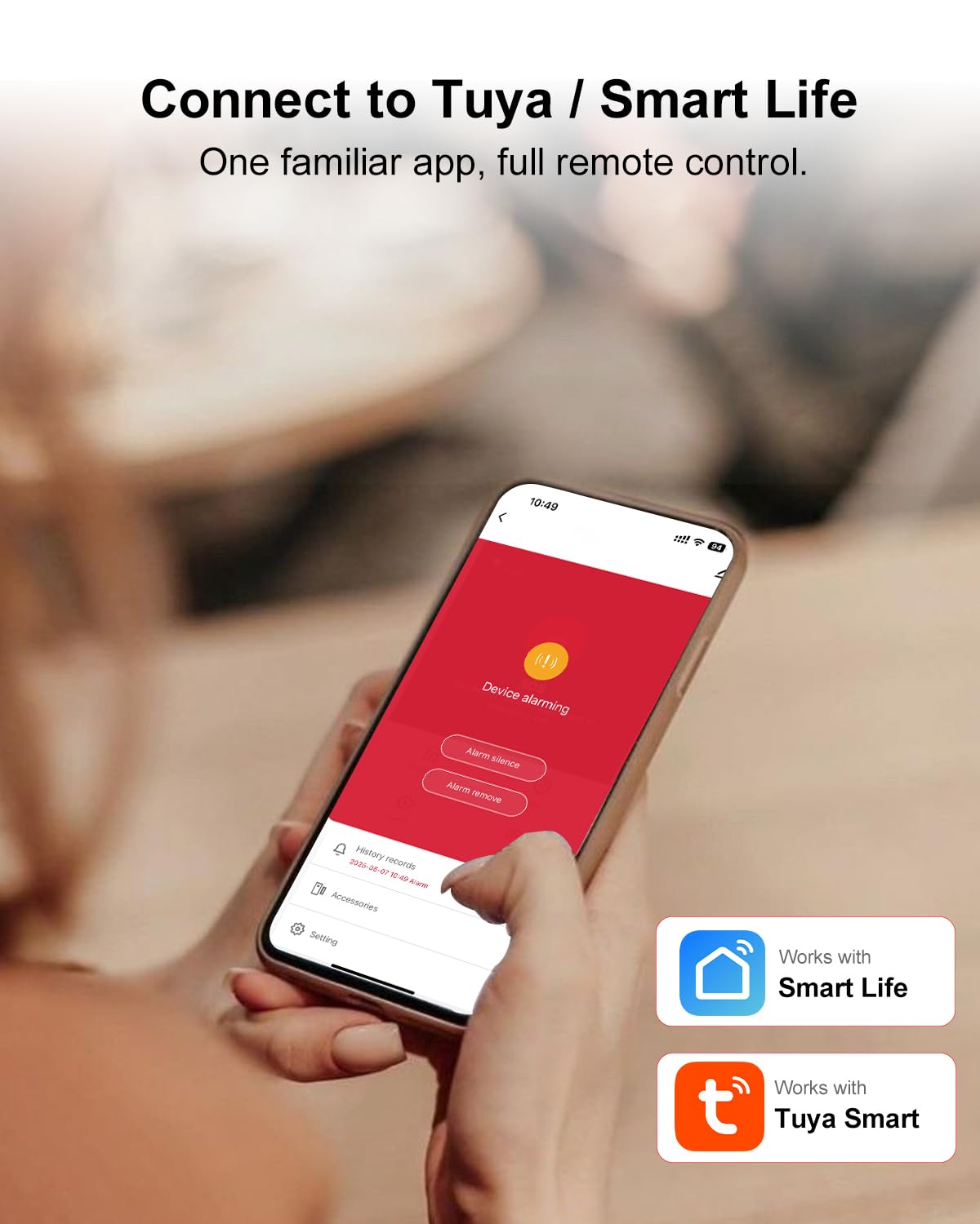 WiFi Wireless Alarm System for Home Security - 24/7 Protection Smart Device
