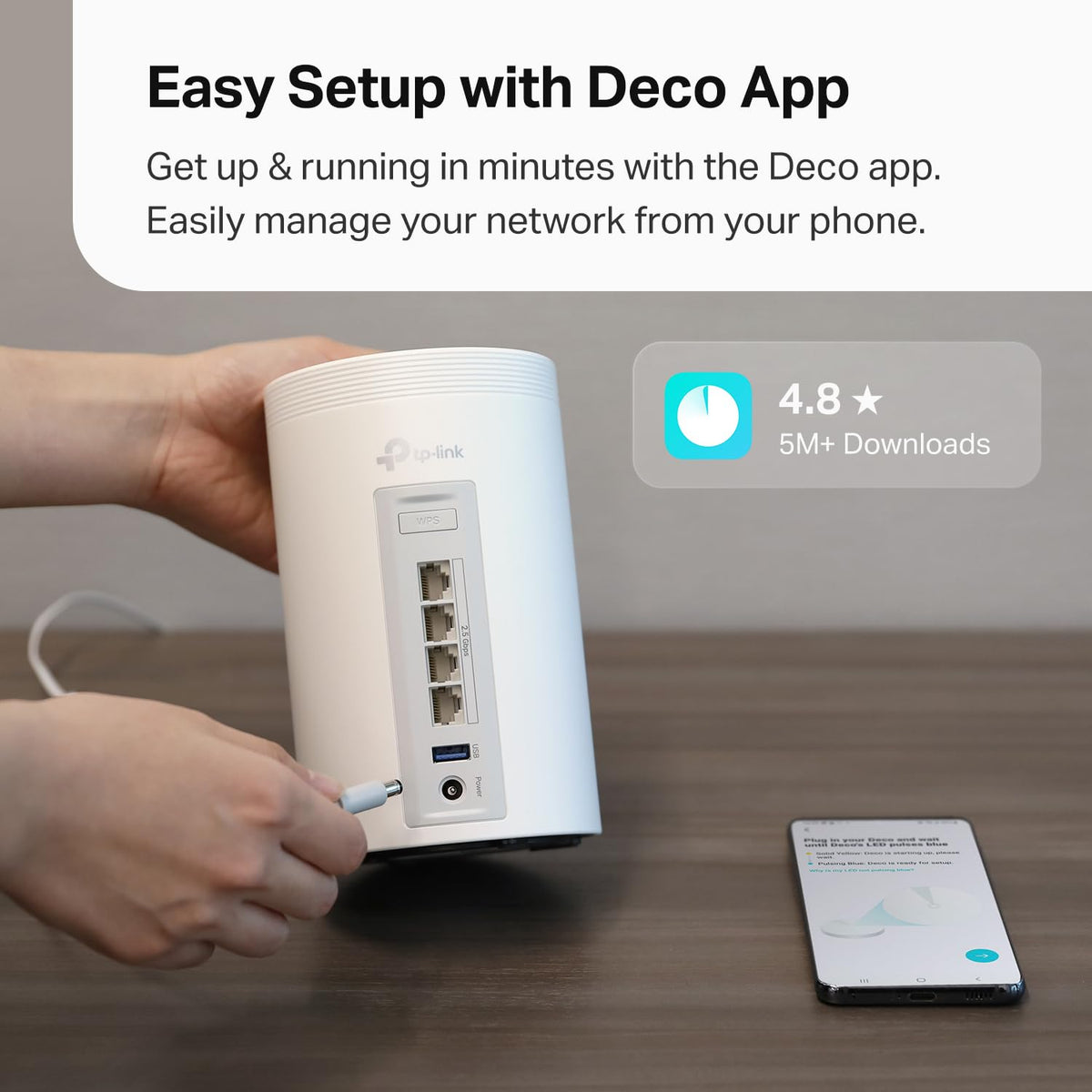 TP-Link Deco XE75 AXE5400 Tri-Band WiFi 6E Mesh System, 2-Pack