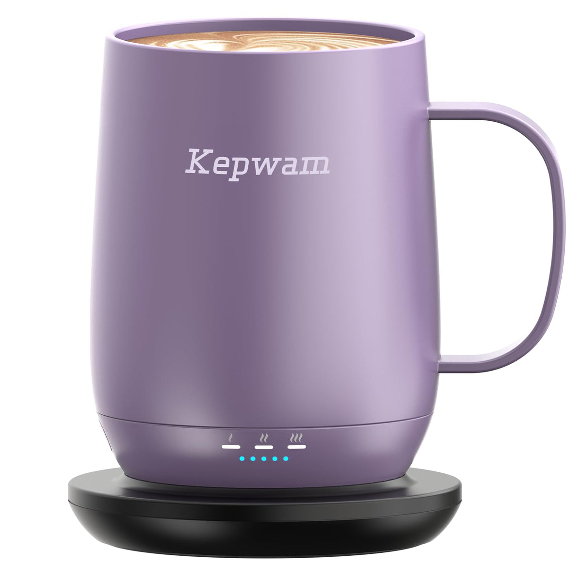 Kepwam Self-Heating Coffee Mug T2, 16oz Electric Heated Mug Hot Up to 149℉