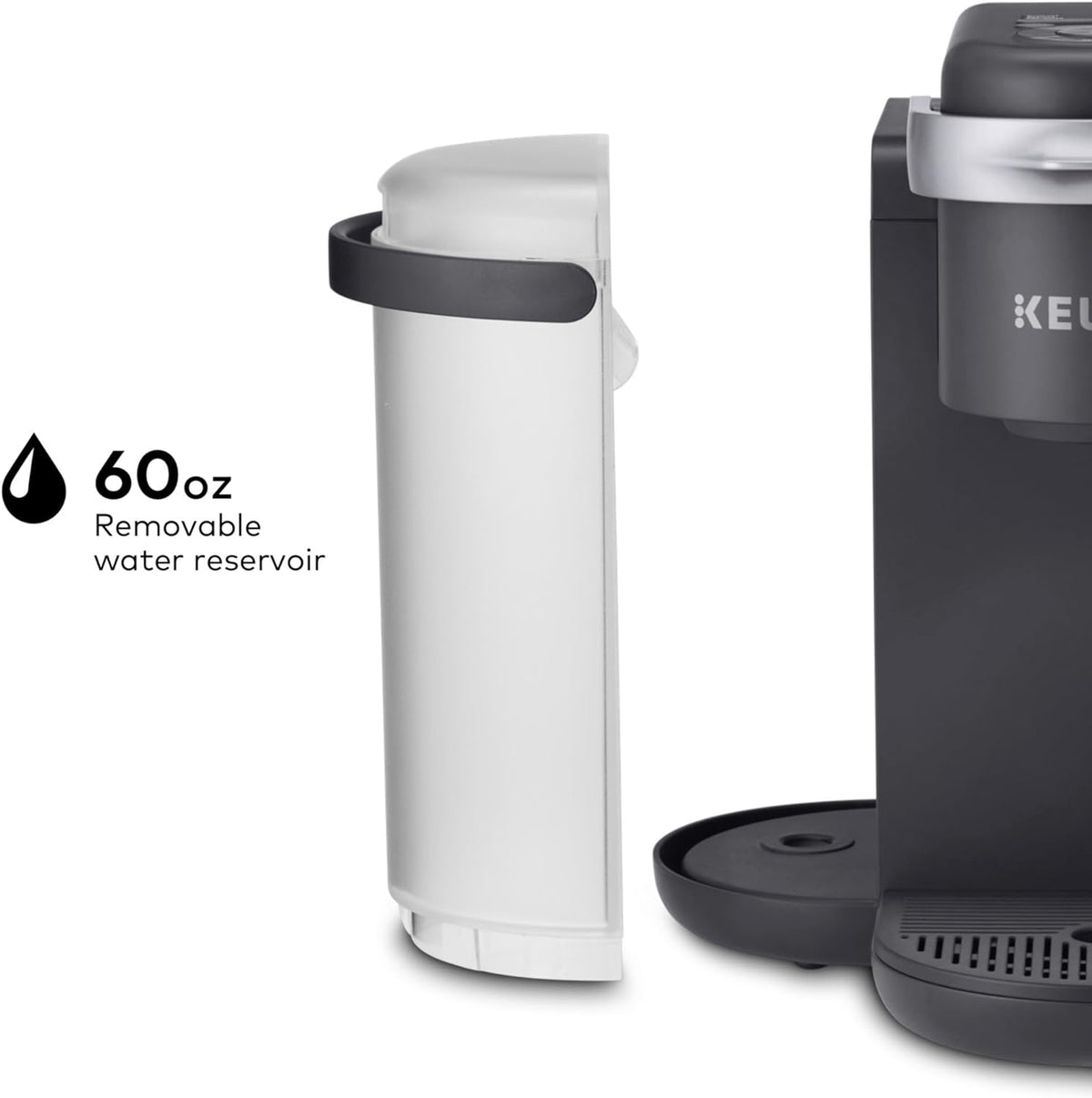 Keurig K-Cafe Single-Serve K-Cup Coffee Maker, Dark Charcoal