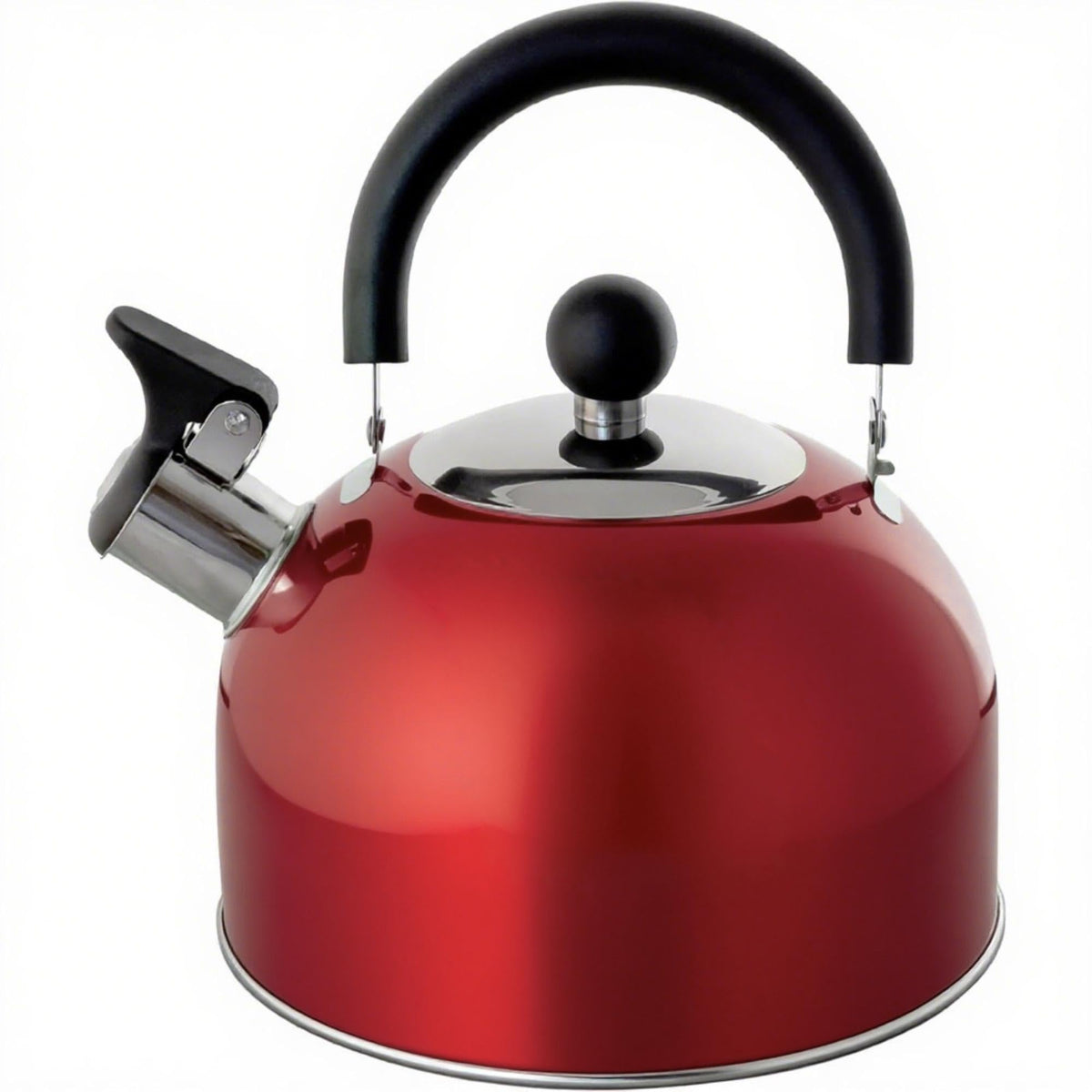 Lily's Home 2 Quart Stainless Steel Whistling Tea Kettle, the Perfect Stovetop Tea and Water Boilers for Your Home, Dorm, Condo or Apartment. (Blue)
