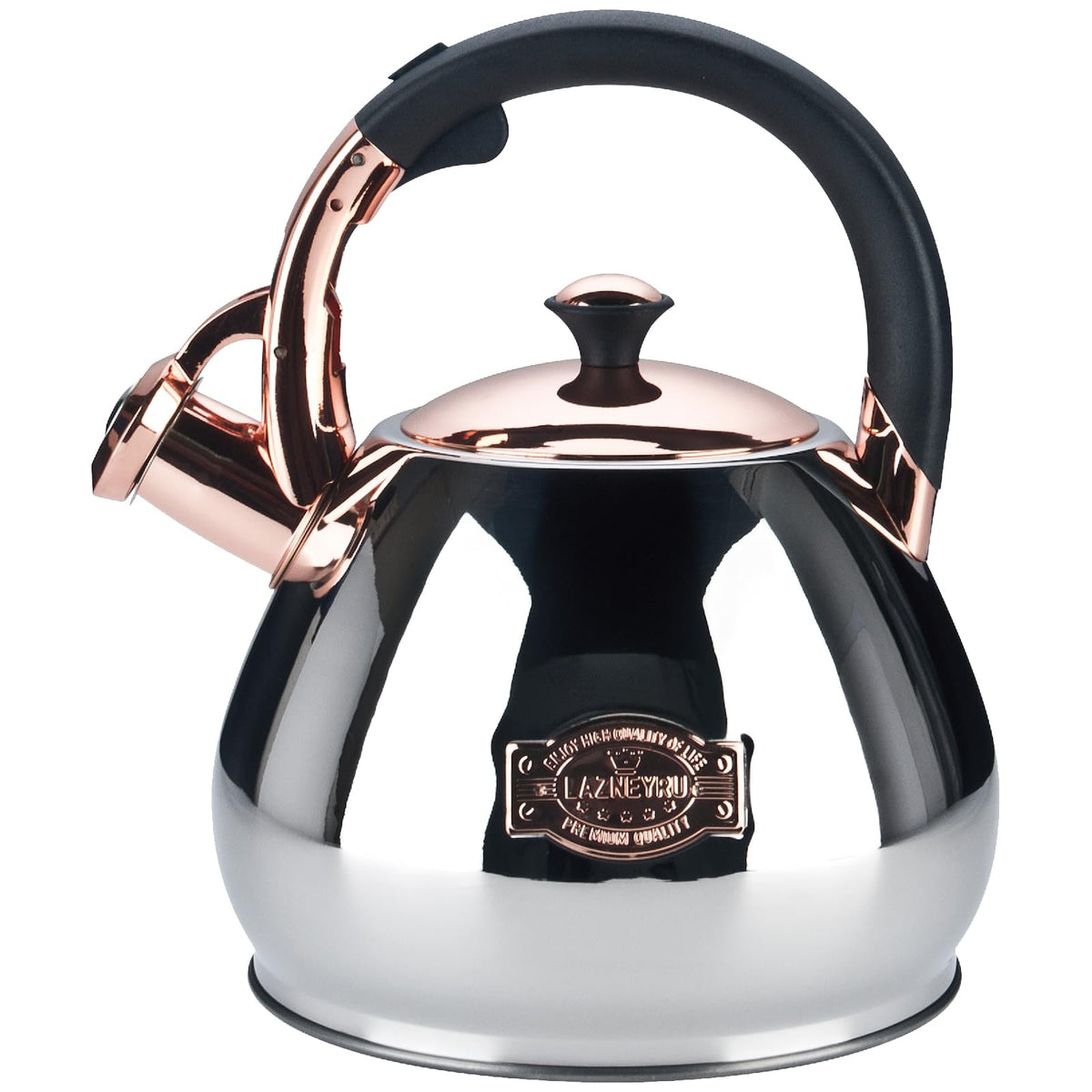 Tea Kettle for Stove Top Whistling Teapot, 3.2Q Tea Pot Stainless Steel Teakettle with Heat Proof Ergonomic Handle
