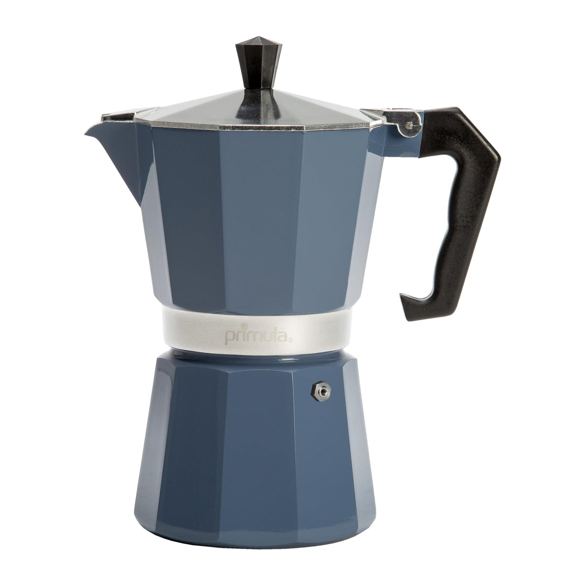 Primula Classic Stovetop Espresso and Coffee Maker, Moka Pot for Italian and Cuban Café Brewing, Greca Coffee Maker, Cafeteras, 9 Espresso Cups, Silver