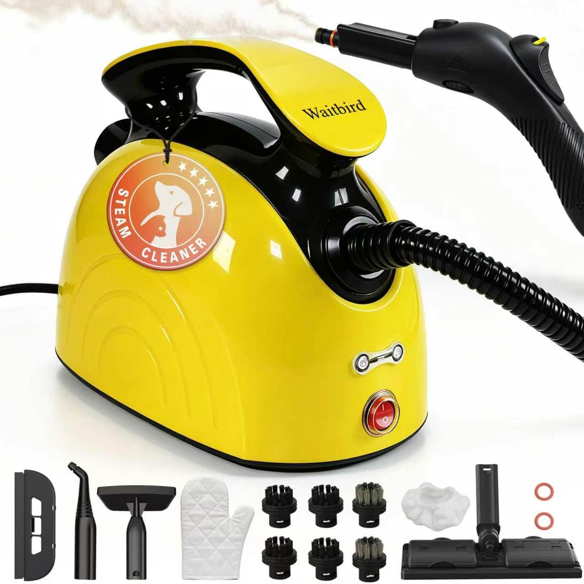 Waitbird Multi-Purpose Steam Cleaner, 4.5Bar 300°F Steamer for Tile & Grout