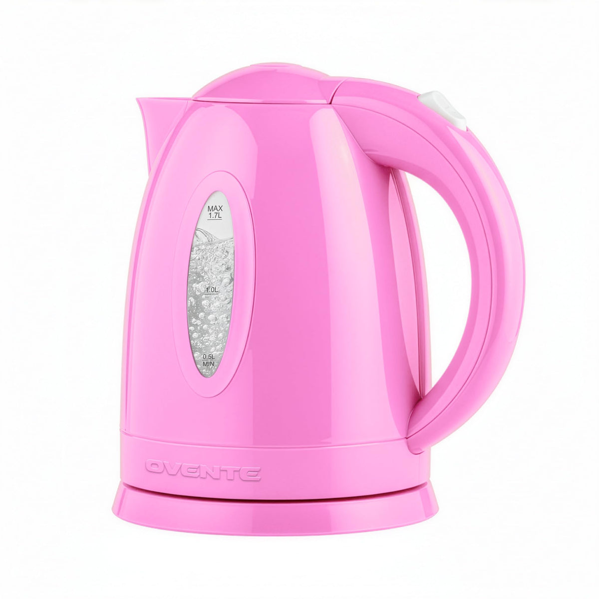 OVENTE 1.7L Electric Tea Kettle, Fast Boiling Water Heater, White KP72W