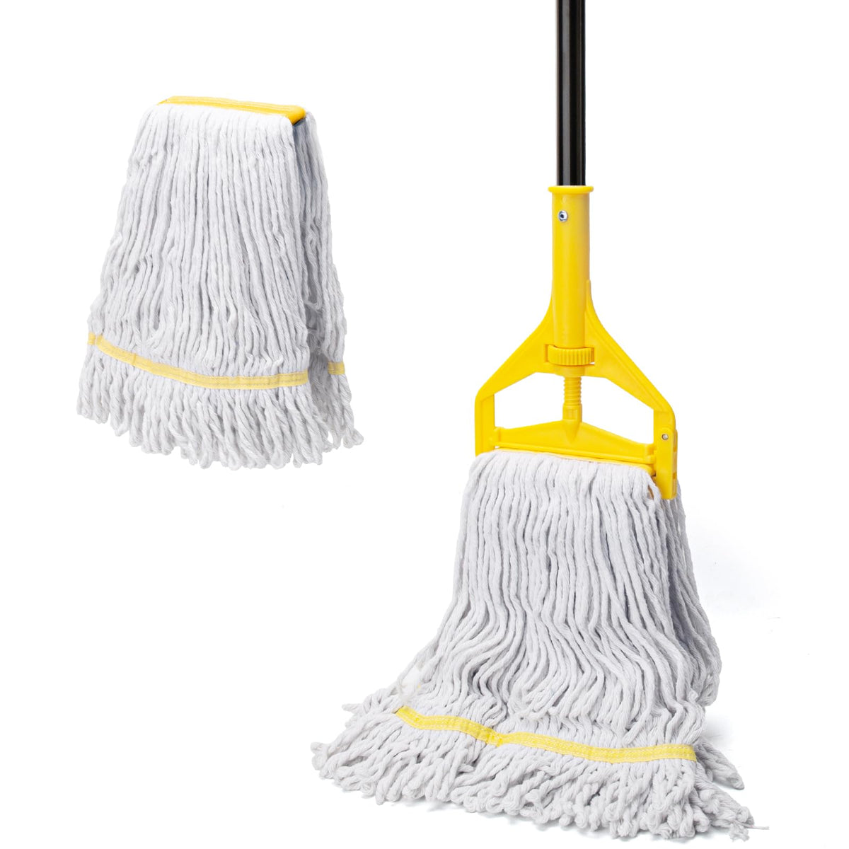 Commercial Mop with 3 Large Replacement Heads,Heavy Duty Industrial Mops
