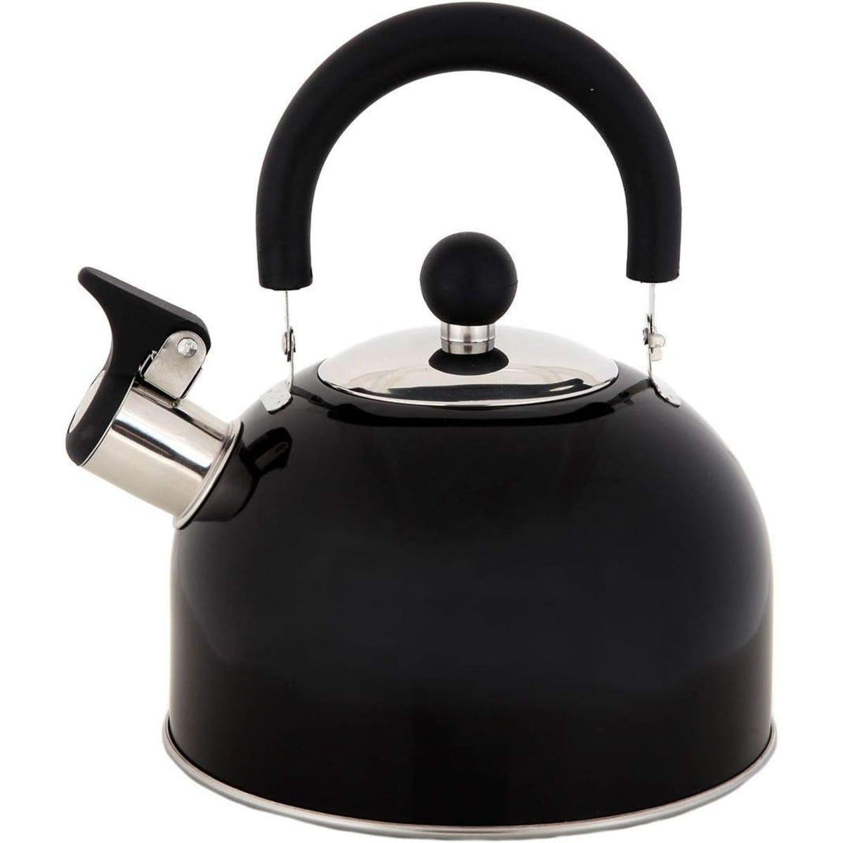 Lily's Home 2 Quart Stainless Steel Whistling Tea Kettle, the Perfect Stovetop Tea and Water Boilers for Your Home, Dorm, Condo or Apartment. (Blue)