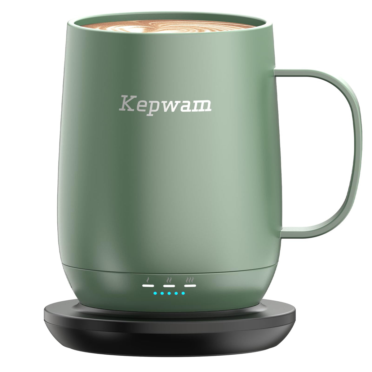 Kepwam Self-Heating Coffee Mug T2, 16oz Electric Heated Mug Hot Up to 149℉