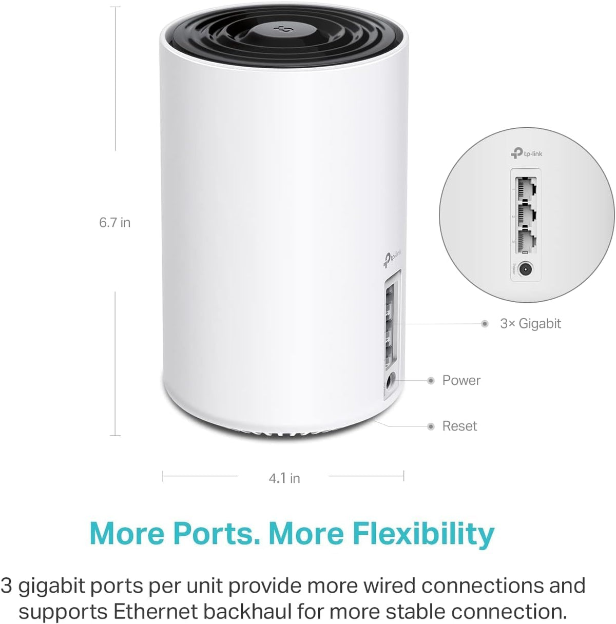TP-Link Deco XE75 AXE5400 Tri-Band WiFi 6E Mesh System, 2-Pack