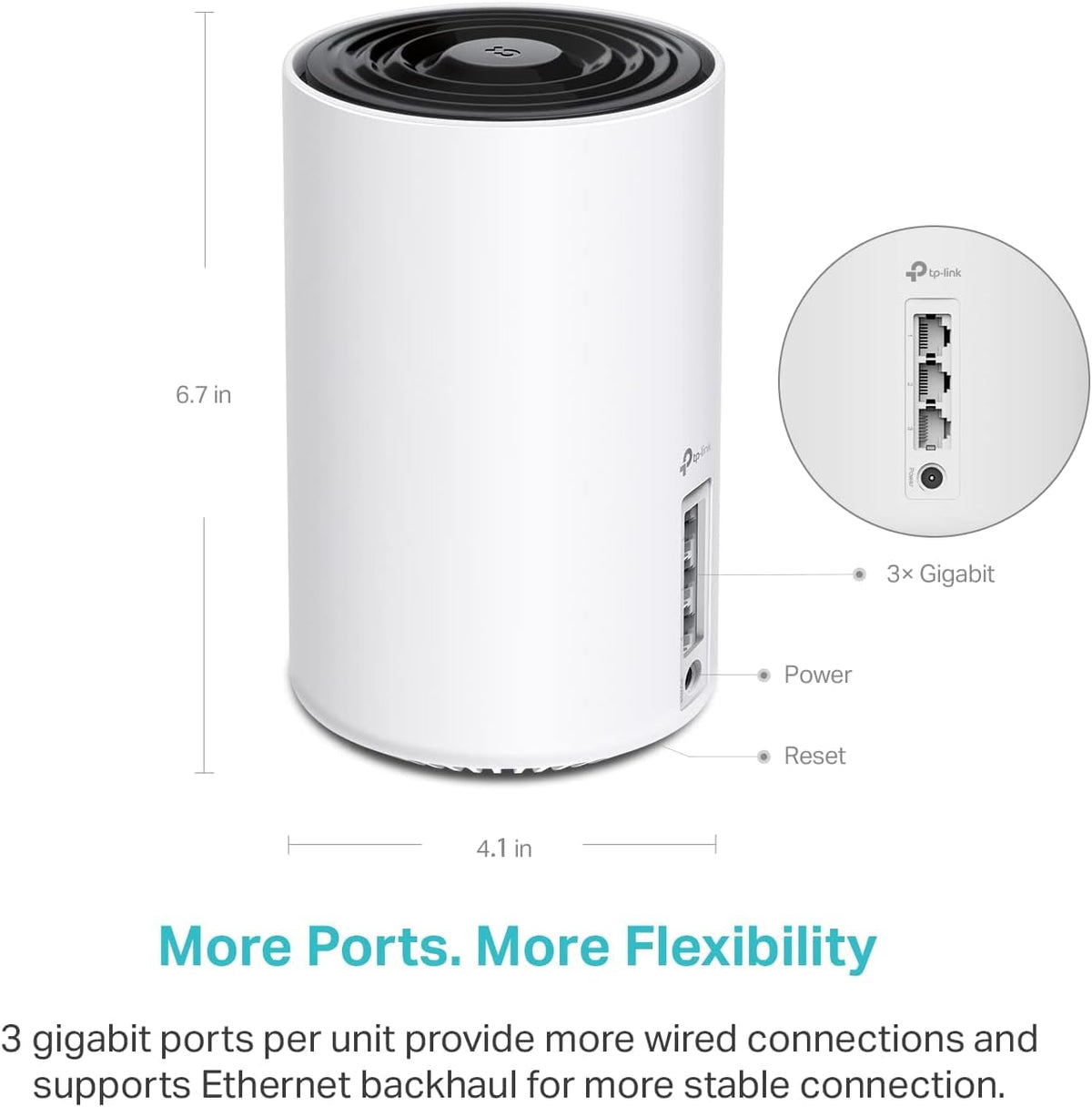 TP-Link Deco XE75 AXE5400 Tri-Band WiFi 6E Mesh System, 2-Pack