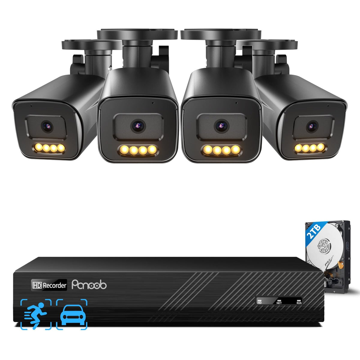 PoE 32 Channel Security Camera System with 8TB HDD, PB65A2032-5MD
