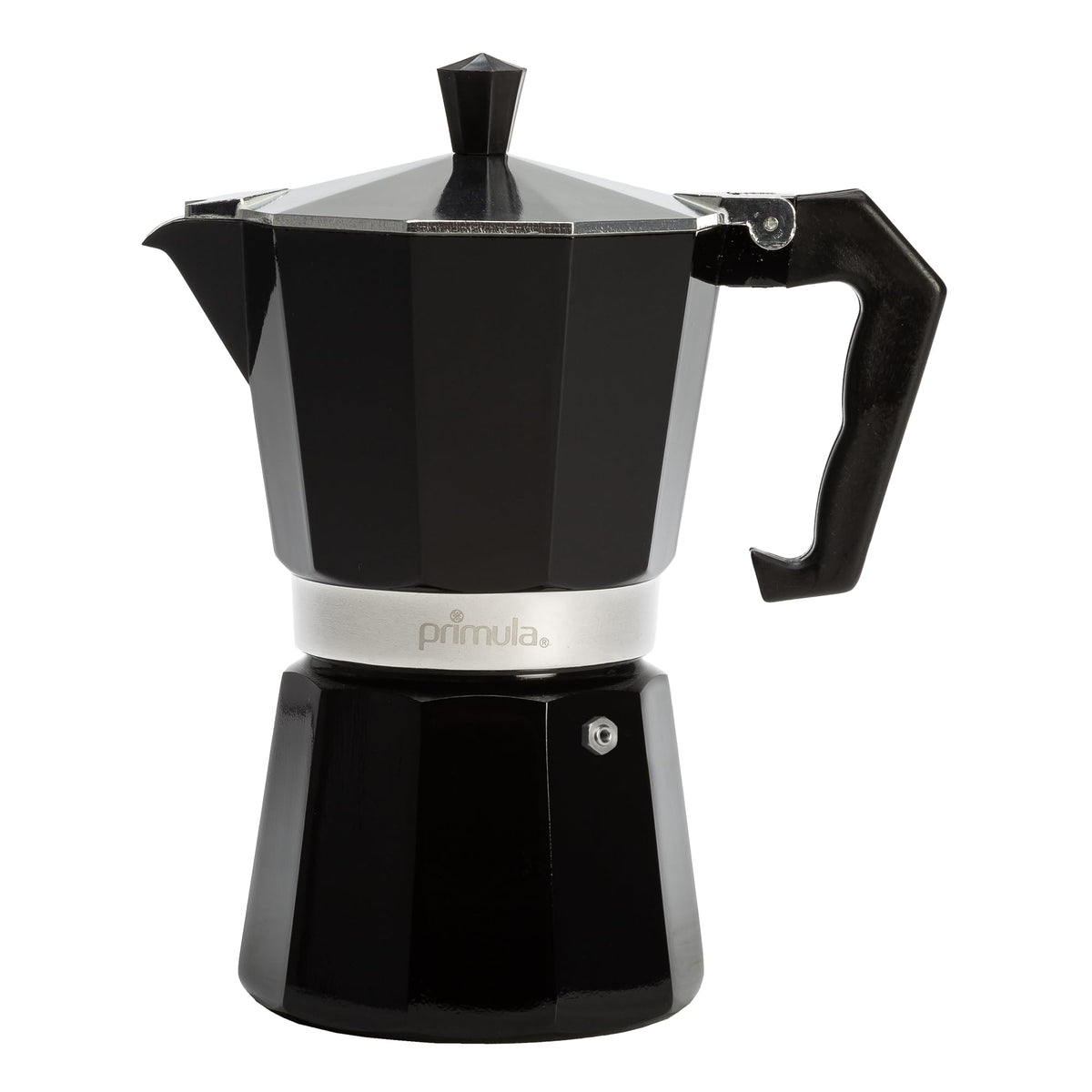 Primula Classic Stovetop Espresso and Coffee Maker, Moka Pot for Italian and Cuban Café Brewing, Greca Coffee Maker, Cafeteras, 9 Espresso Cups, Silver