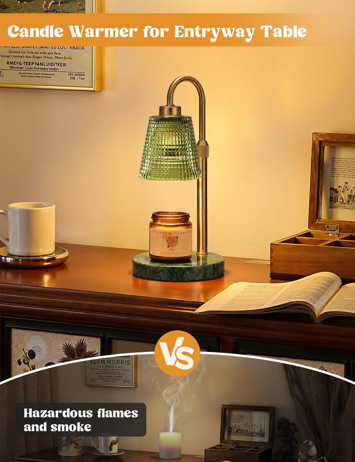 Innqoo Candle Warmer Lamp with Timer Home Decor Birthday Gifts for Women