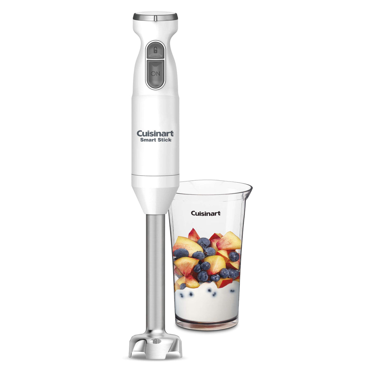 Cuisinart Smart Stick Two-Speed Corded Hand Blender, Powerful Immersion Blender with 300-Watt Motor Blends Shakes, Smoothies, Puree, Baby Food, Soups & Sauces, CSB-175RP1, Red