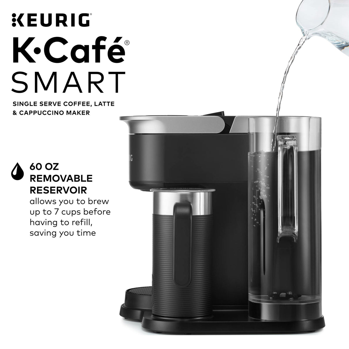 Keurig K-Cafe Single-Serve K-Cup Coffee Maker, Dark Charcoal