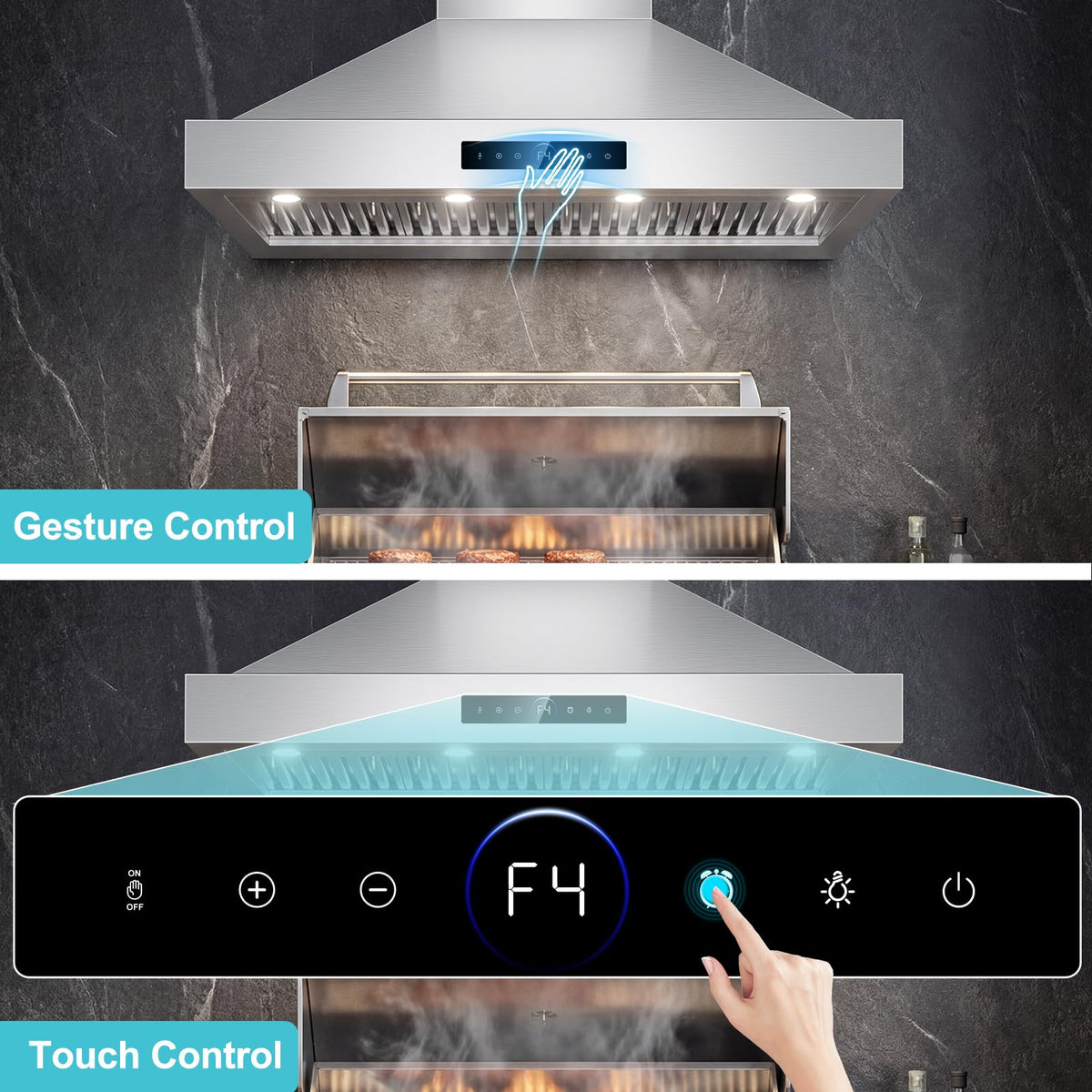 30 inch Under Cabinet Range Hood 1200 CFM Stainless Steel Vent Hoods