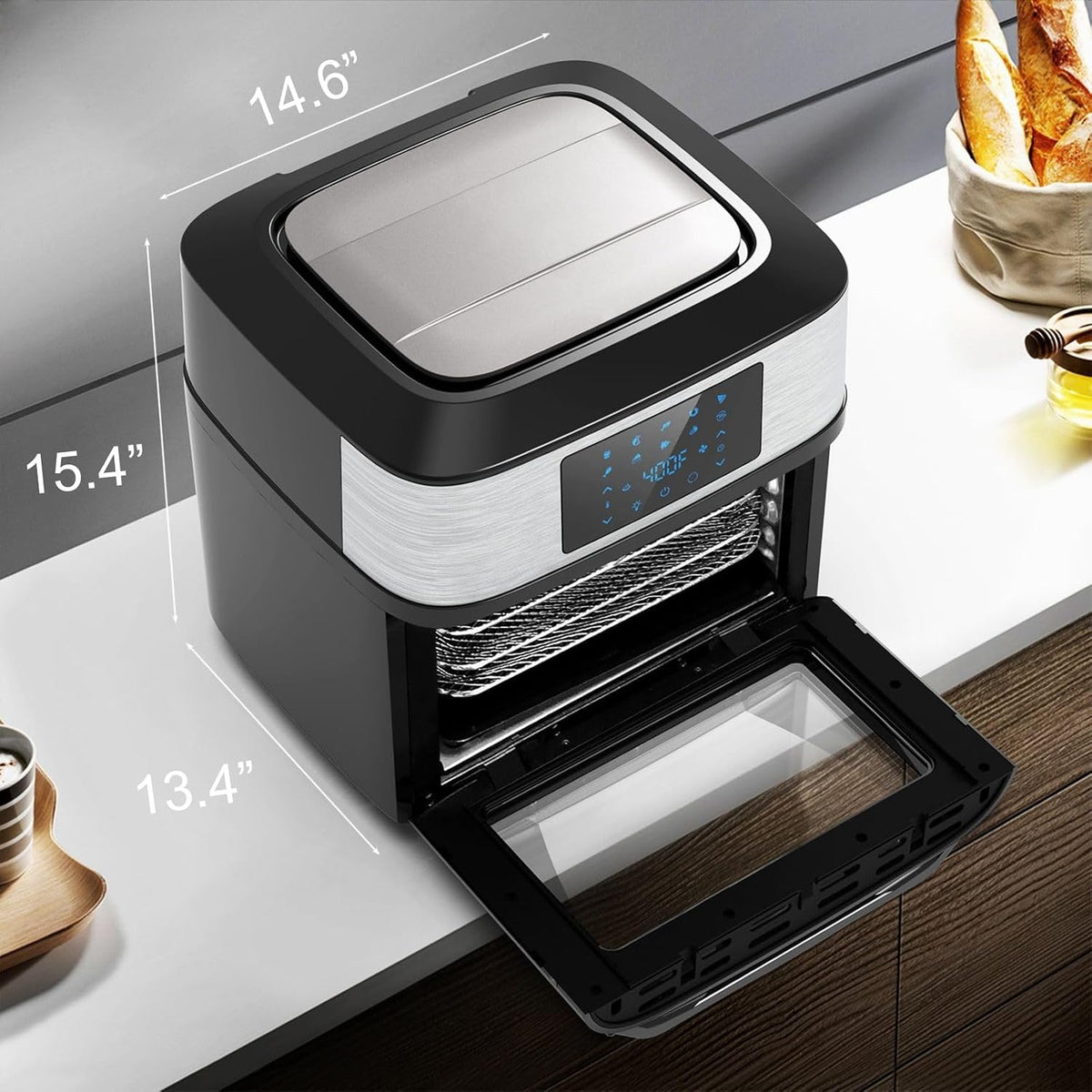 Air Fryer Oven Large 20 QT, Multifunctional 10-in-1 Airfryer Toaster Combo