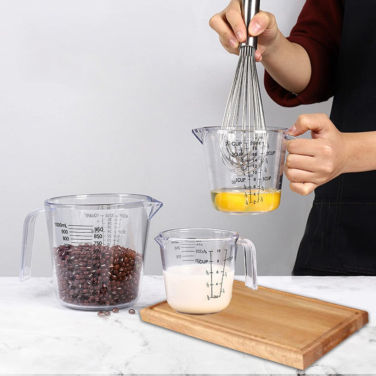 -BINGBING- Measuring Cups Set, Liquid Measuring Cups For 3 For Kitchen