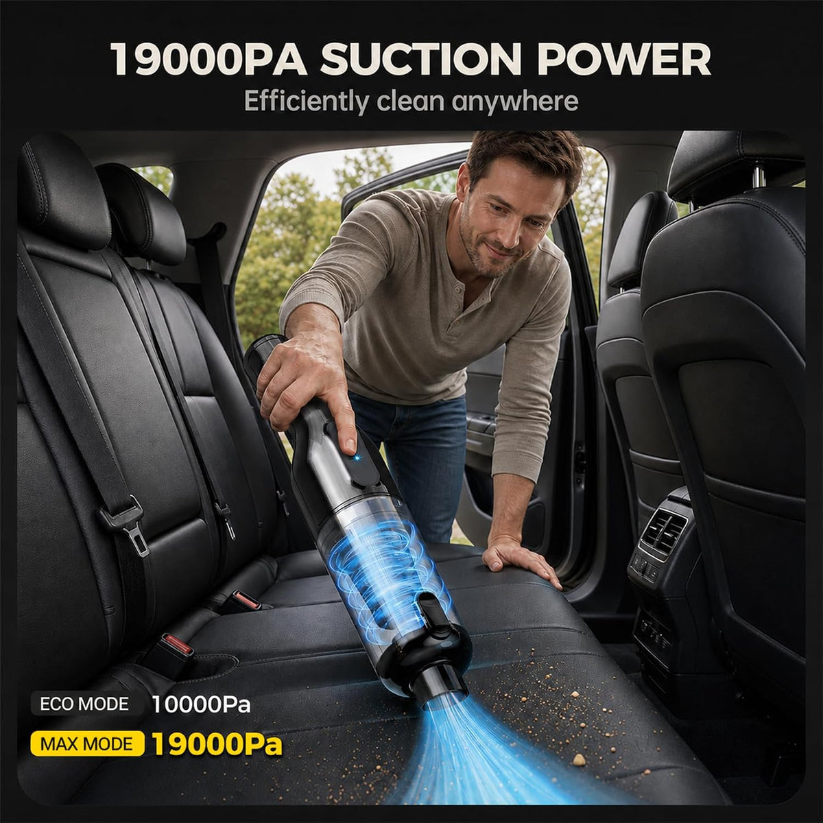 Car Vacuum Cleaner for Car Home Pet, Handheld Vacuum Cordless High Power