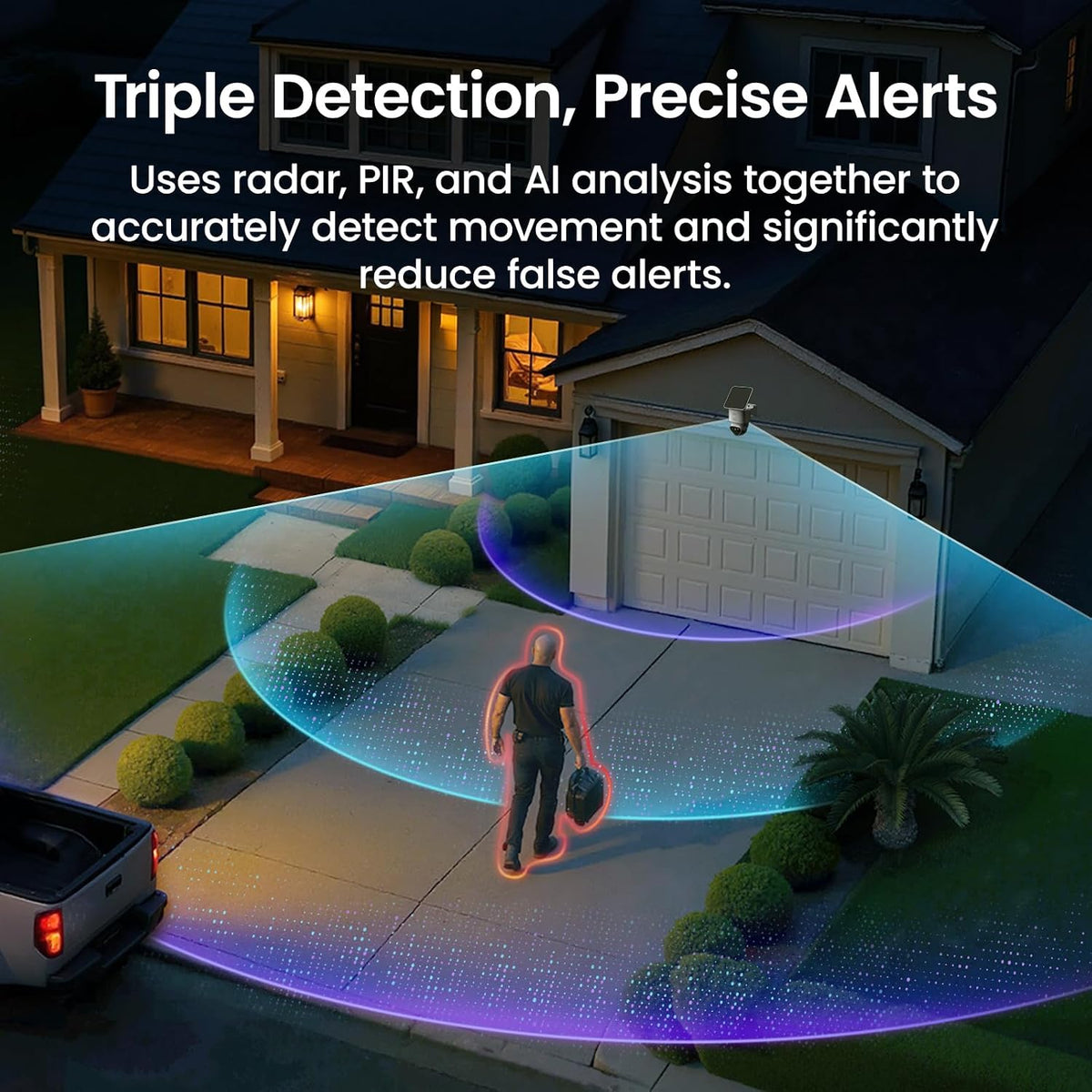 aosu T2 Ultra 4K Camera for Home Security, 2 Cam Kit,TrueColor Night Vision