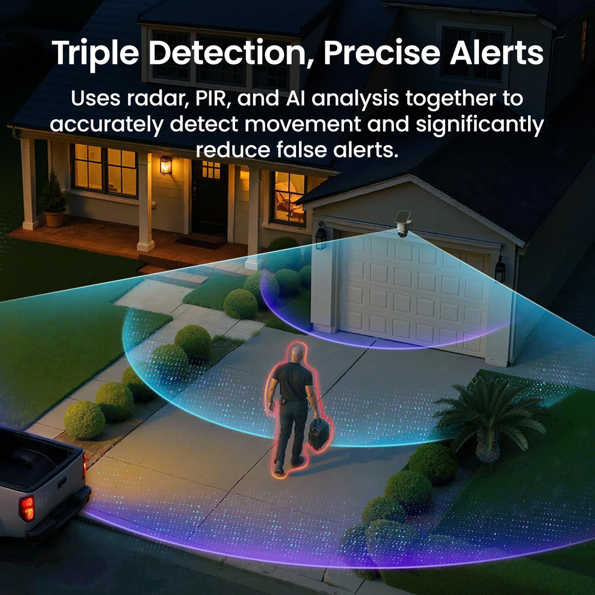 aosu T2 Ultra 4K Camera for Home Security, 2 Cam Kit,TrueColor Night Vision