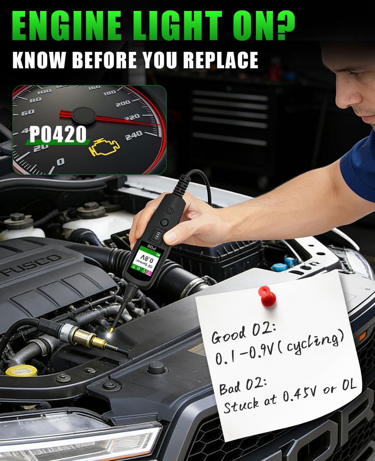 12V Test Light Automotive, Power Circuit Probe Kit, Car Fuse Tester, P60