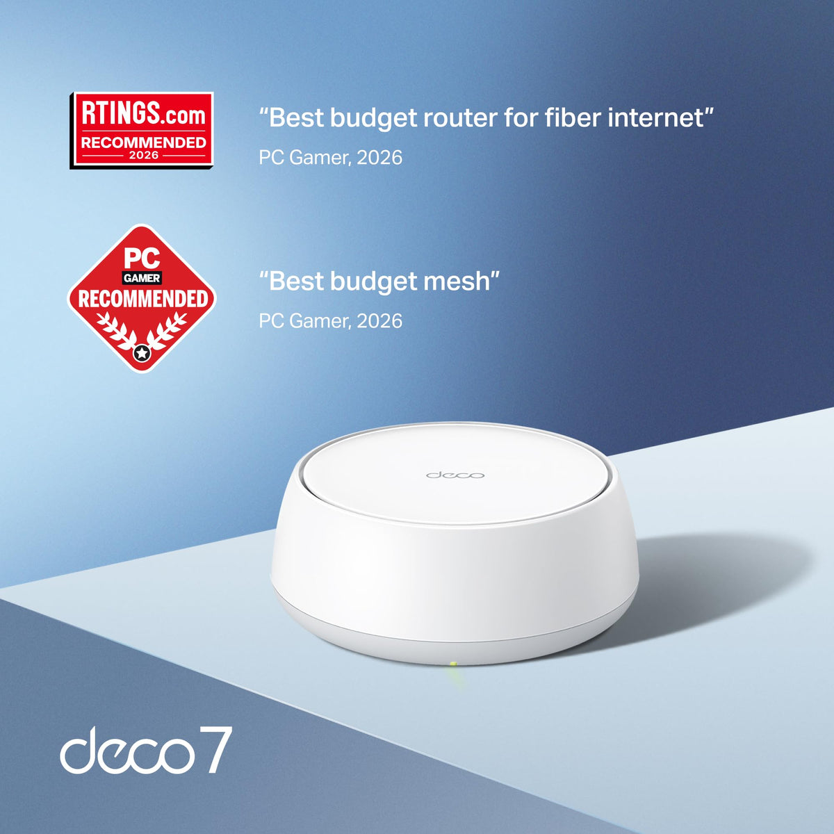 Deco 7 Dual-Band BE5000 WiFi 7 Mesh Wi-Fi System 4-Stream 5 Gbps, 240 Mhz